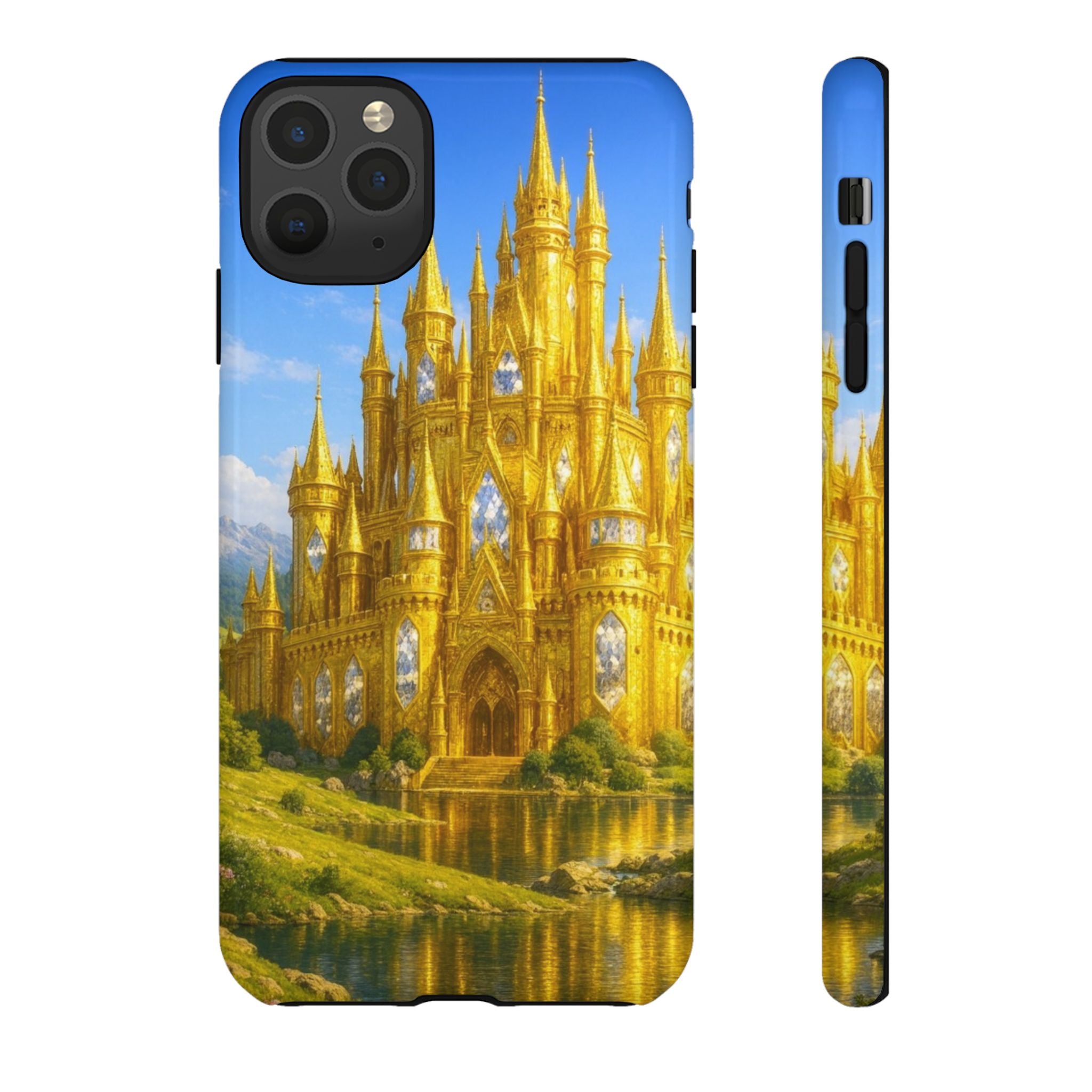 PRB Golden Castle iPhone Case | Fantasy Palace Phone Case by Power Runs Black