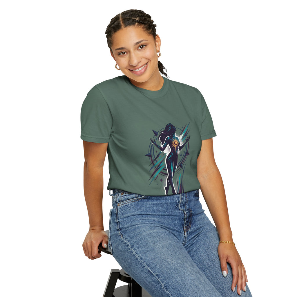 Power Runs Black PRB Ascension Graphic T-Shirt — Cosmic Silhouette Tee by Power Runs Black