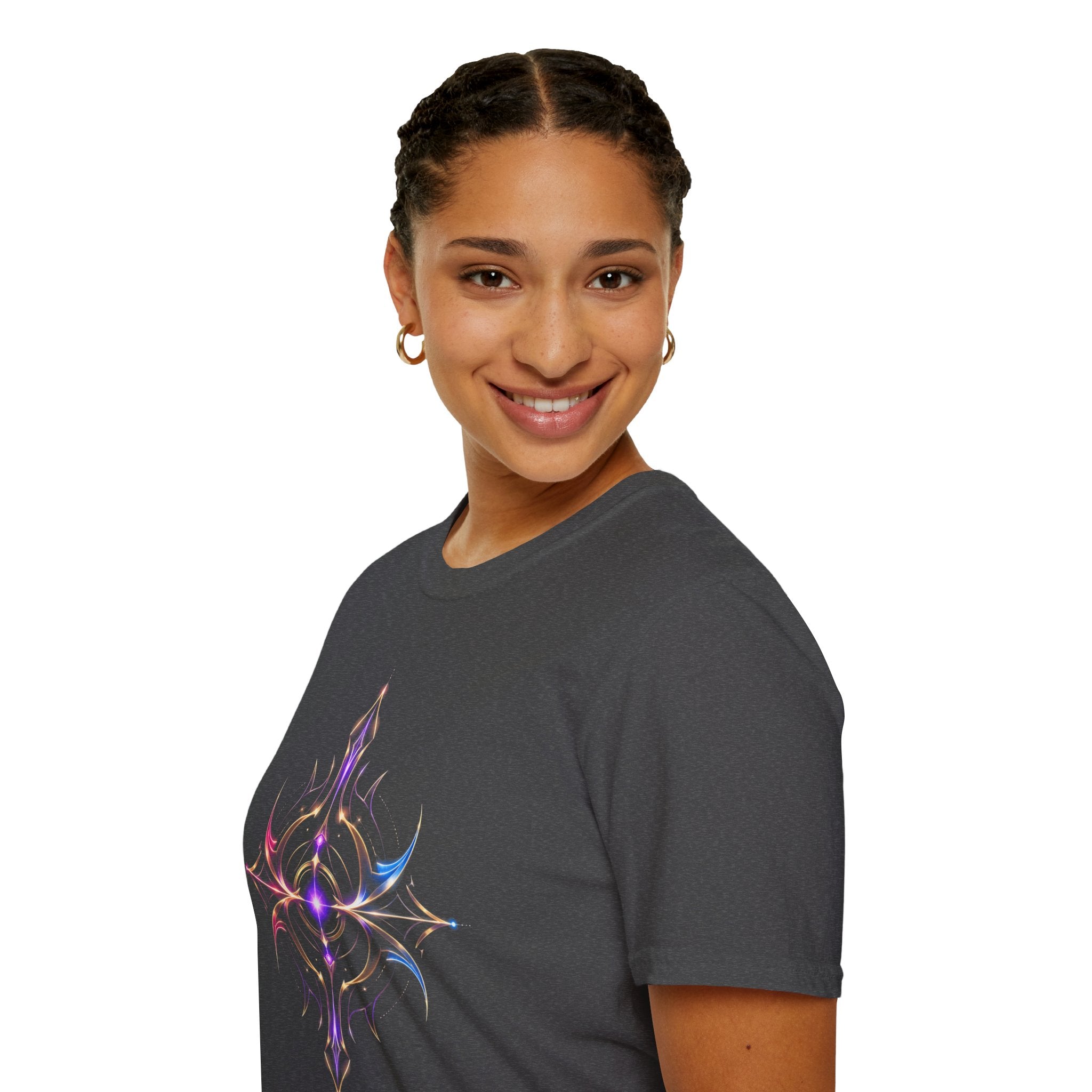 Power Runs Black PRB Pretty Rich Bitch The Collection Mystic Mandala Tee — Subtle Pastel Spiritual Graphic T-Shirt by Printify
