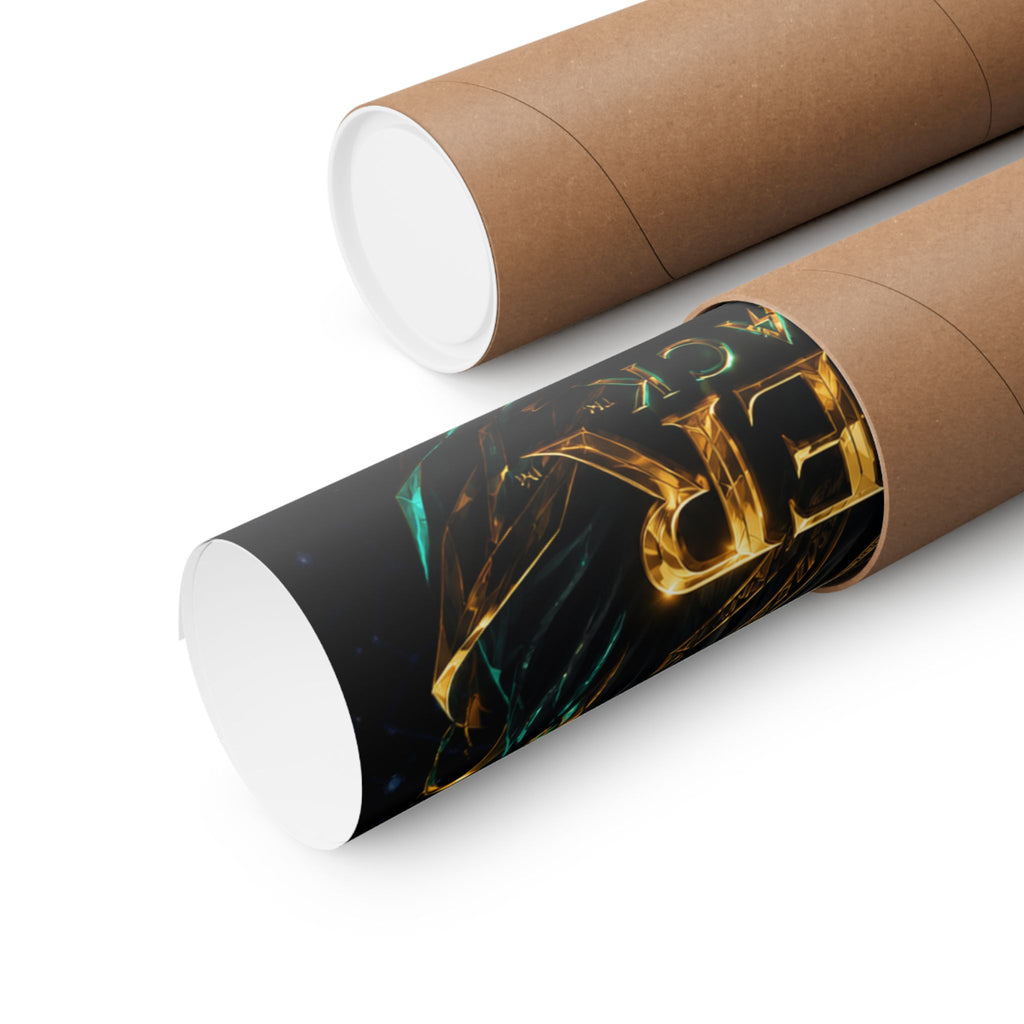Power Runs Black Poster — Regal Black King Art Matte Vertical Print by Power Runs Black