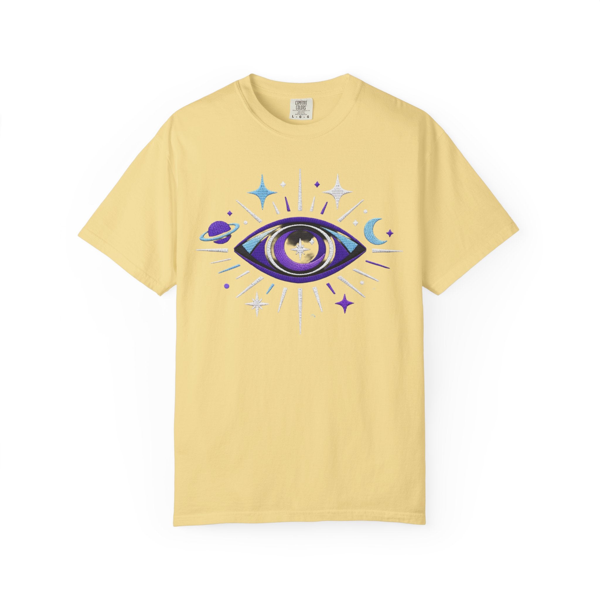 PRB Mystic All-Seeing Eye T-shirt | Cosmic Moon and Stars by Power Runs Black