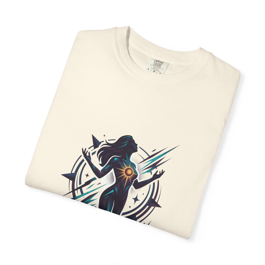 Power Runs Black PRB Ascension Graphic T-Shirt — Cosmic Silhouette Tee by Power Runs Black