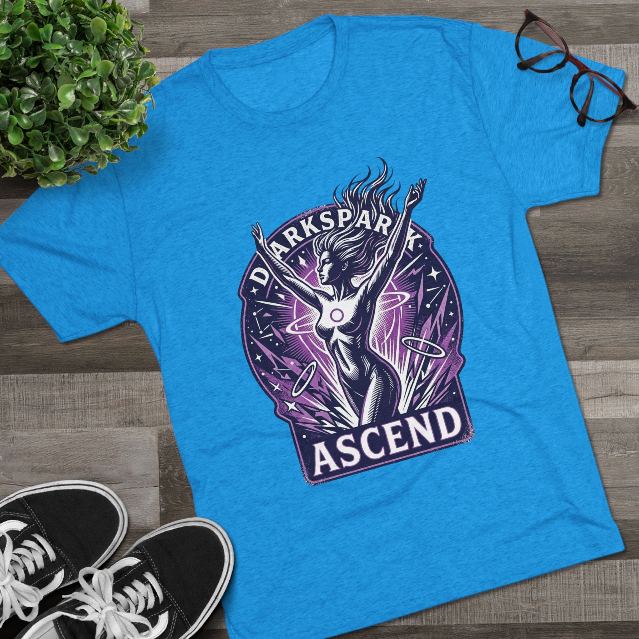Power Runs Black PRB Ascend Space Goddess Tee — "Parkspark Ascend" Retro Sci‑Fi Graphic T-Shirt by Power Runs Black