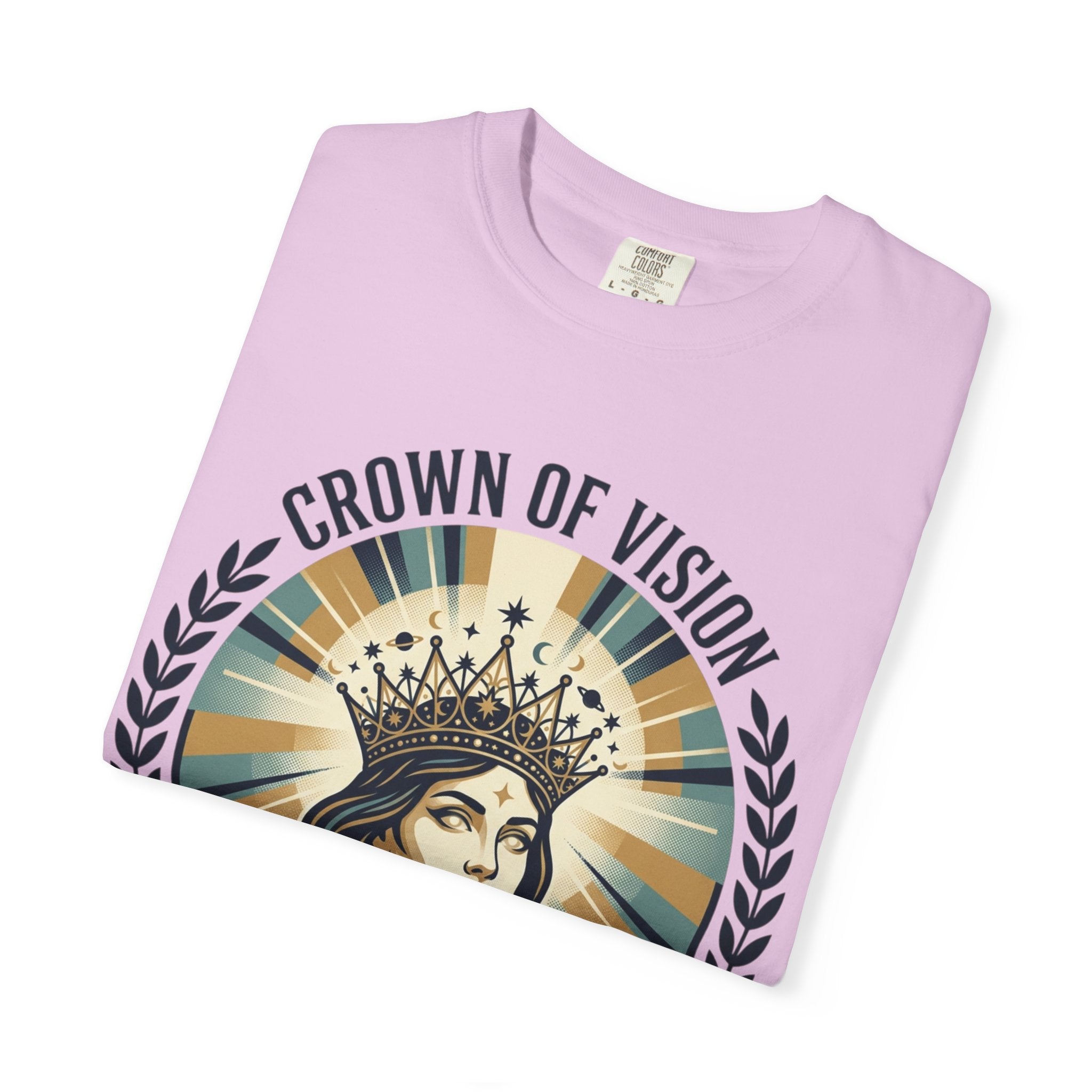 Power Runs Black Crown of Vision T-Shirt — Vintage Inspirational Graphic Tee by Printify