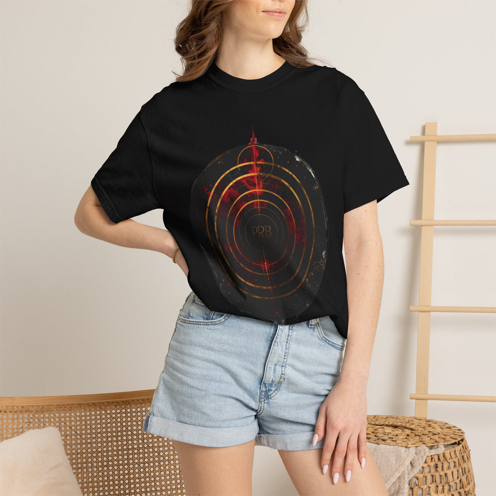 PRB Target Bullseye T-Shirt — Retro Circular Target Graphic Tee by Printify