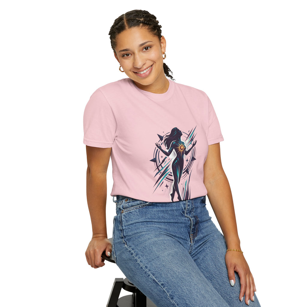 Power Runs Black PRB Ascension Graphic T-Shirt — Cosmic Silhouette Tee by Power Runs Black