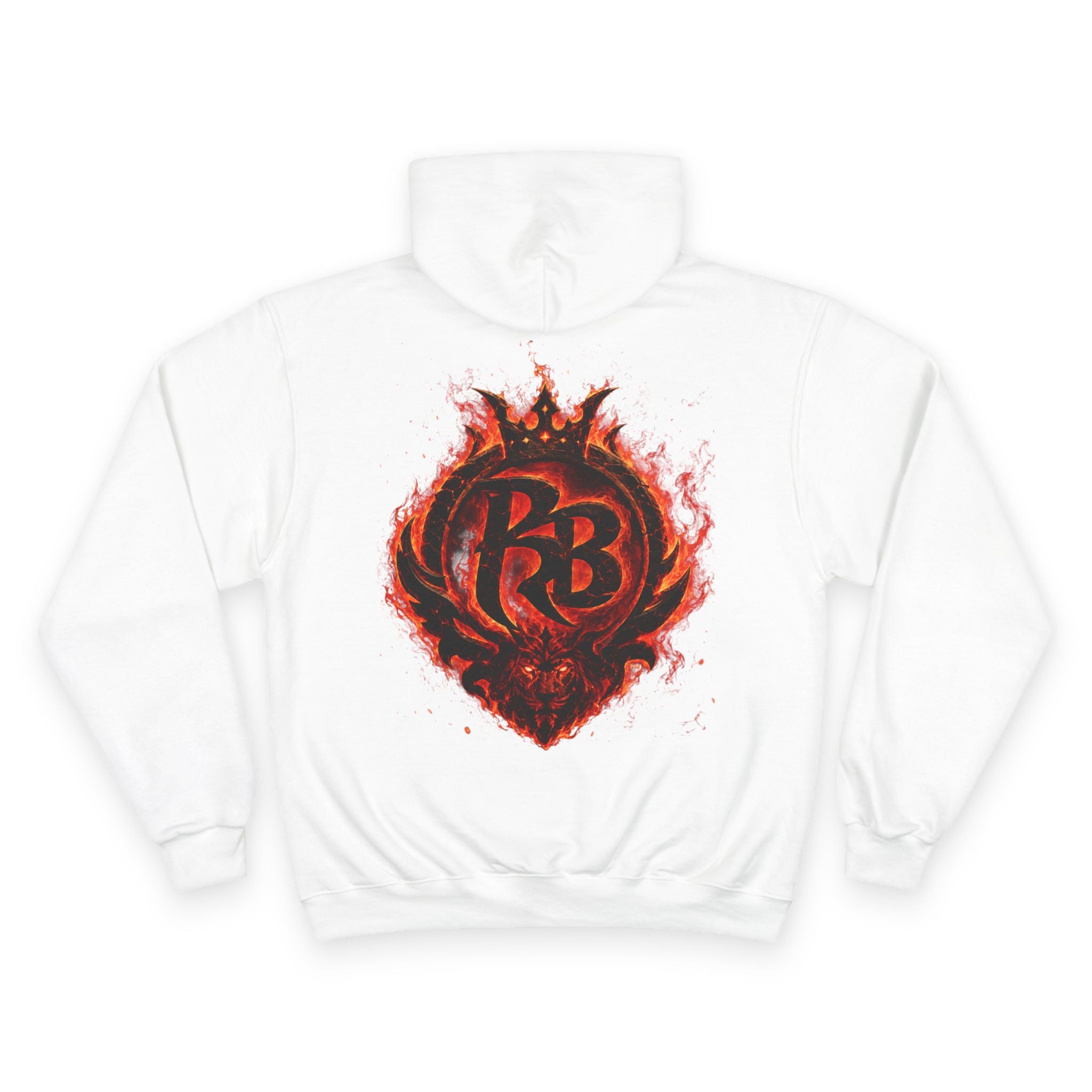 Power Runs Black logo hoodie | Flame crest design by Power Runs Black