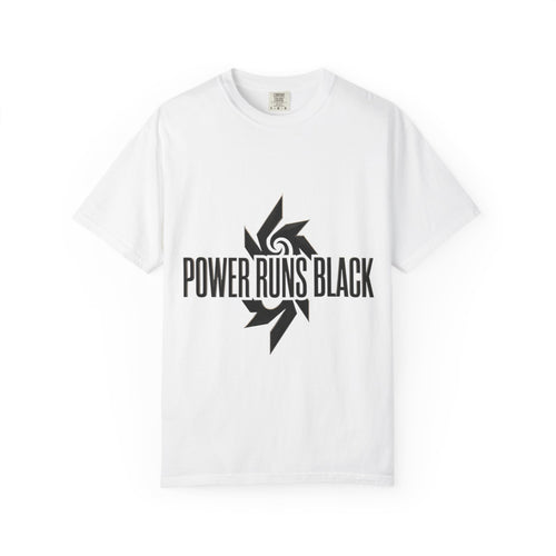 Power Runs Black PRB "Wear The Code" Mystic Shield T-Shirt — Geometric Sigil Graphic Tee by Printify