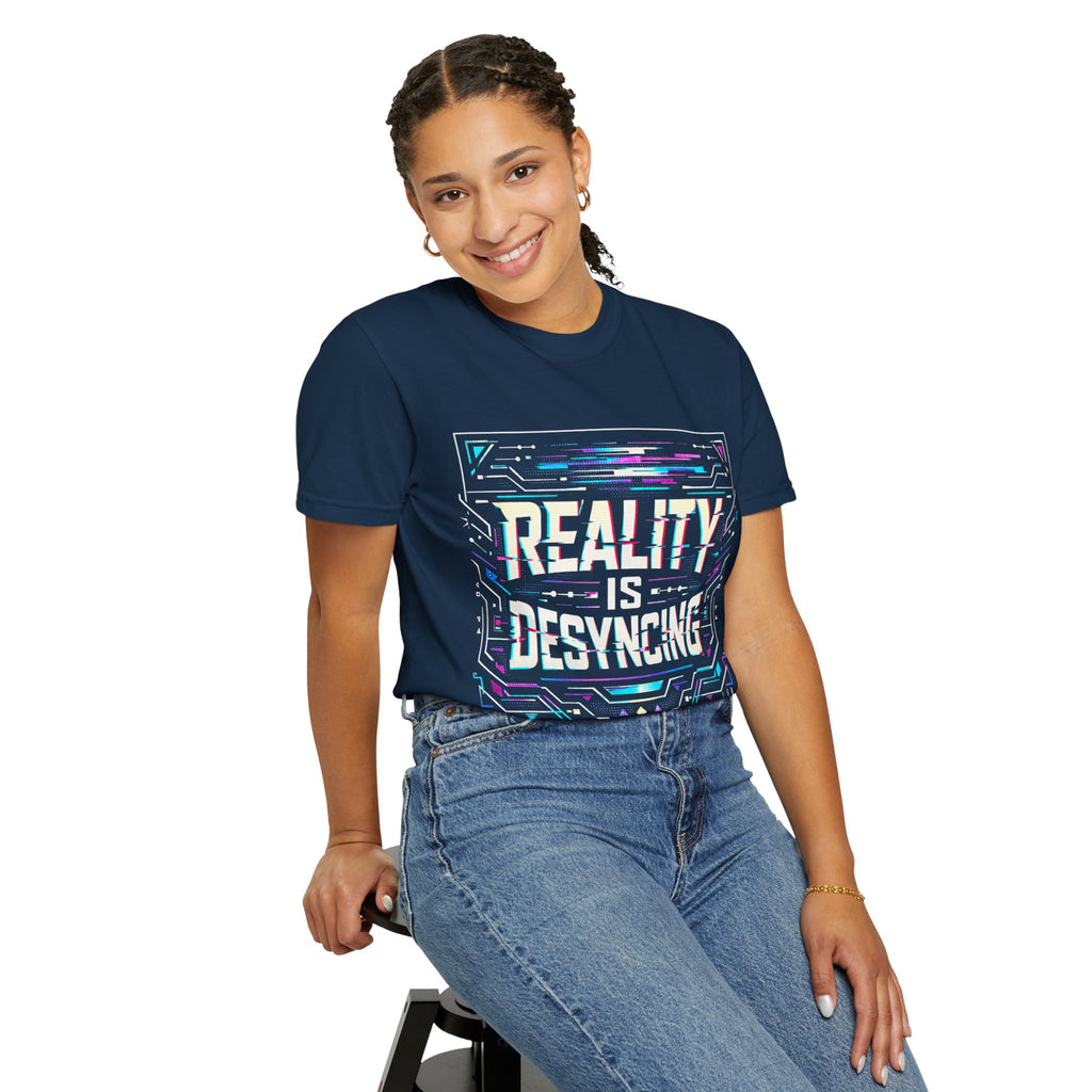 Power Runs Black PRB Glitchy Pastel "Reality Is Desyncing" T-Shirt by Power Runs Black