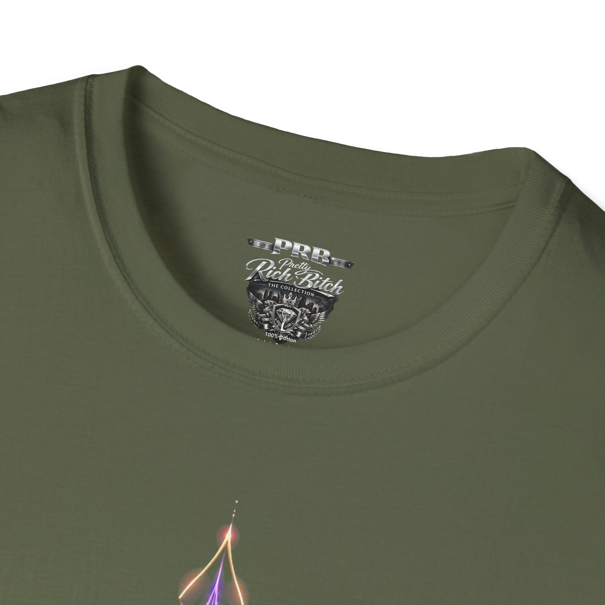 Power Runs Black PRB Pretty Rich Bitch The Collection Mystic Mandala Tee — Subtle Pastel Spiritual Graphic T-Shirt by Power Runs Black
