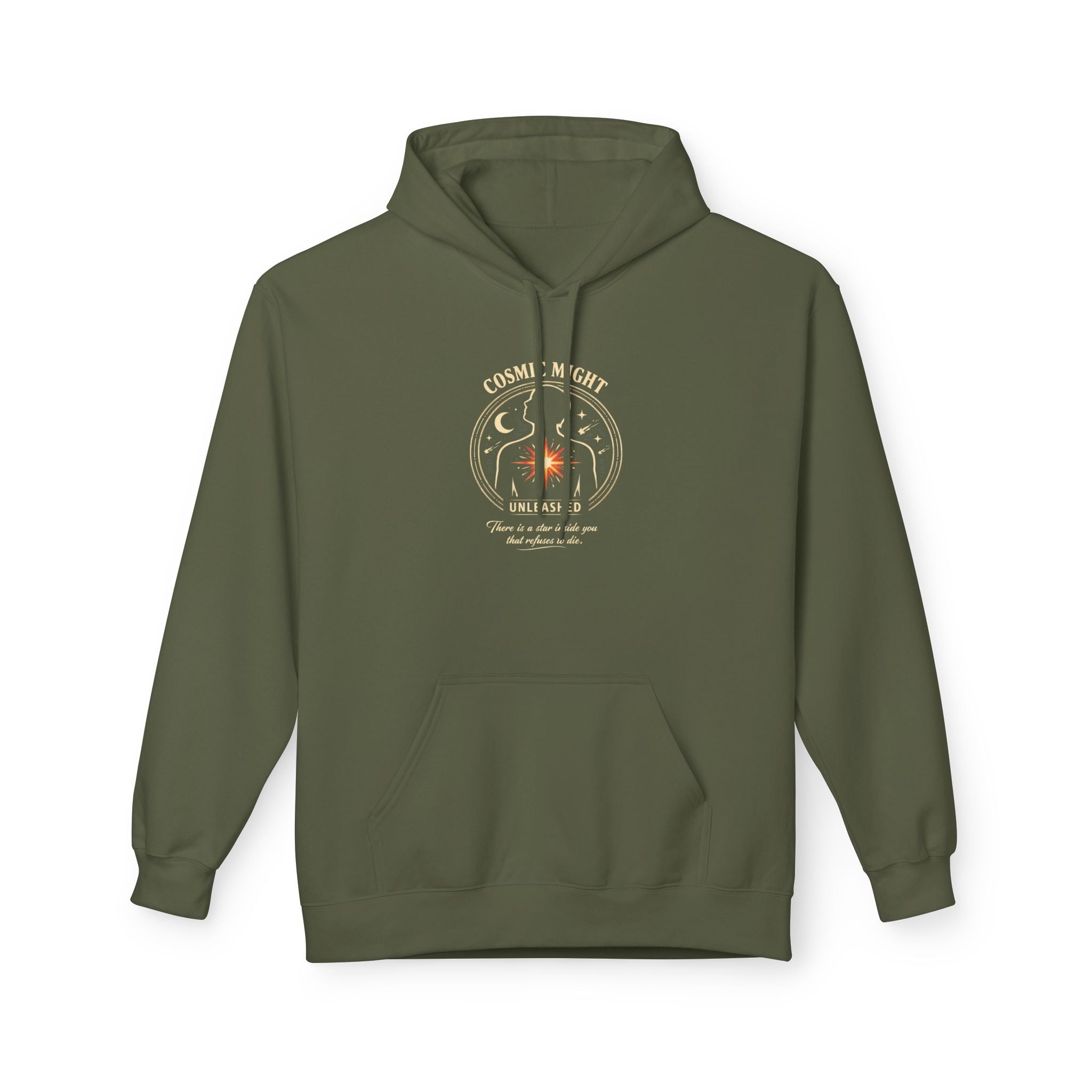 PRB Starforged Flex Cosmic Might Unleashed Hoodie — Unleashed Starburst Graphic Pullover by Power Runs Black