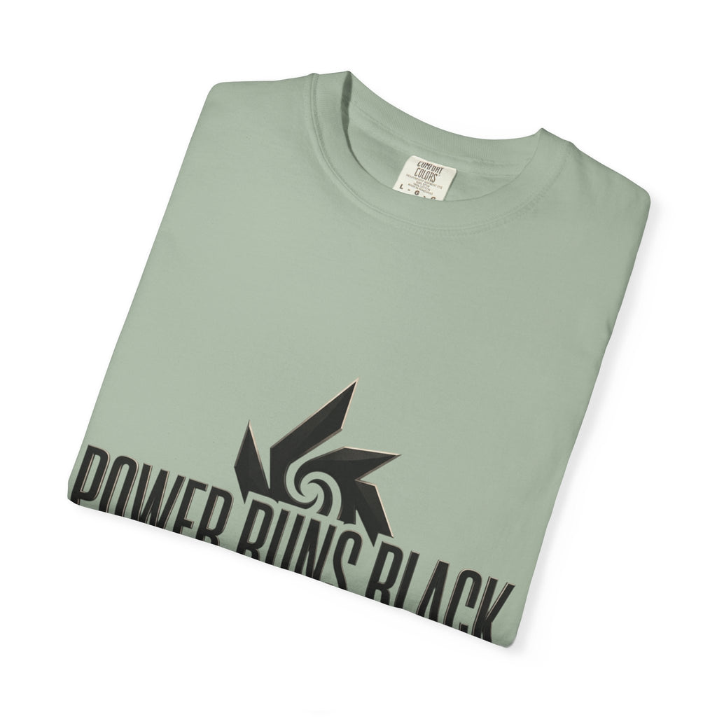 Power Runs Black PRB "Wear The Code" Mystic Shield T-Shirt — Geometric Sigil Graphic Tee by Printify