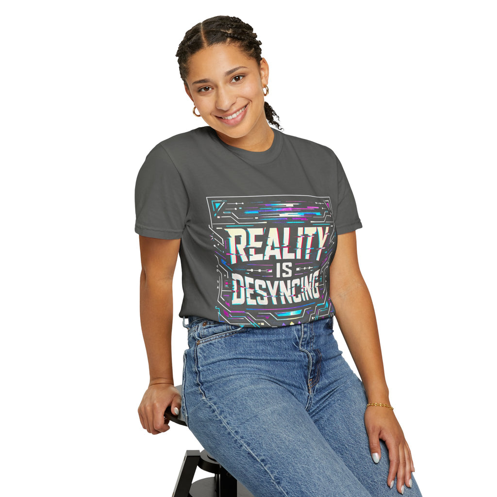 Power Runs Black PRB Glitchy Pastel "Reality Is Desyncing" T-Shirt by Power Runs Black