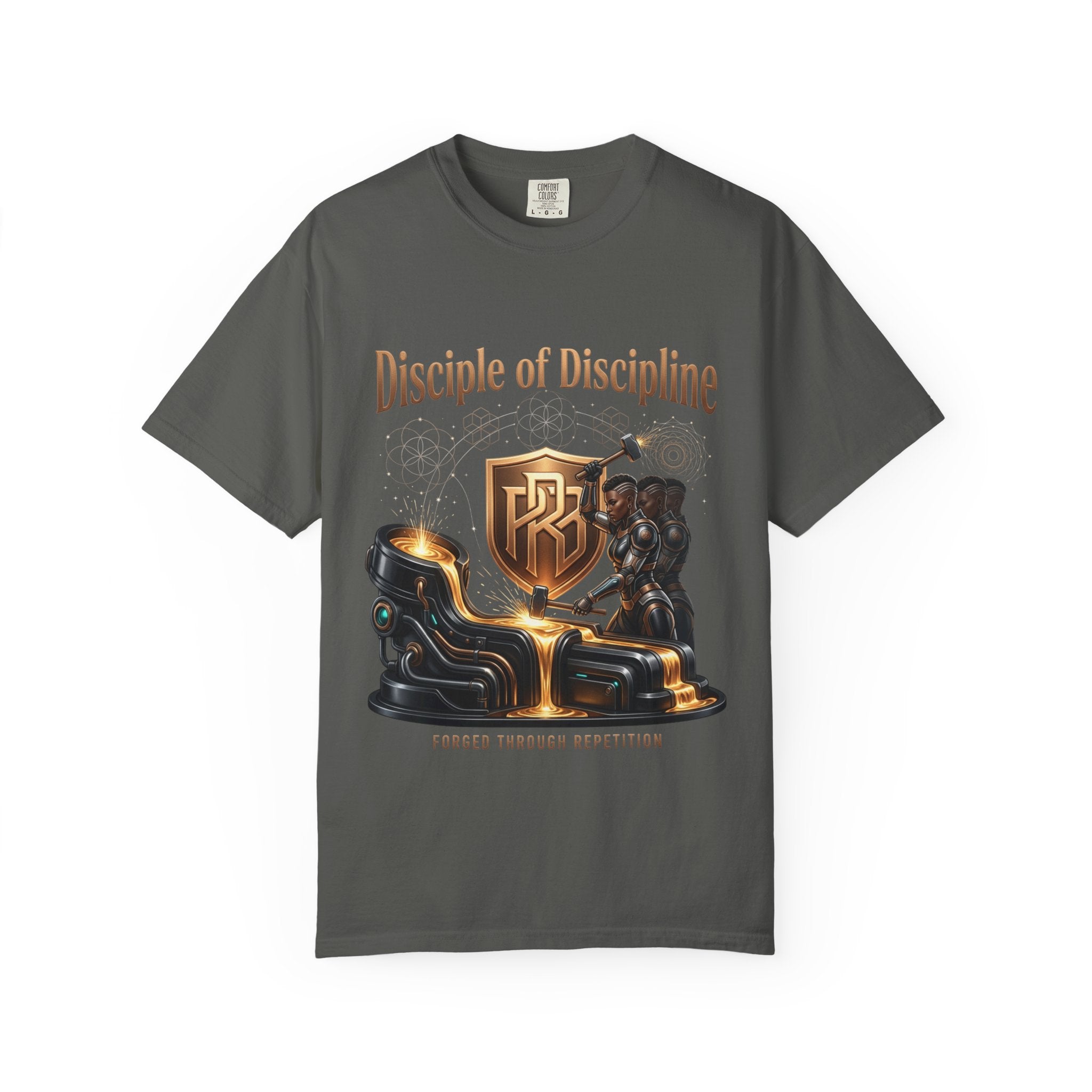 Printify PRB Disciple of Discipline T-Shirt — Forge Through Repetition Graphic Tee - T-Shirt