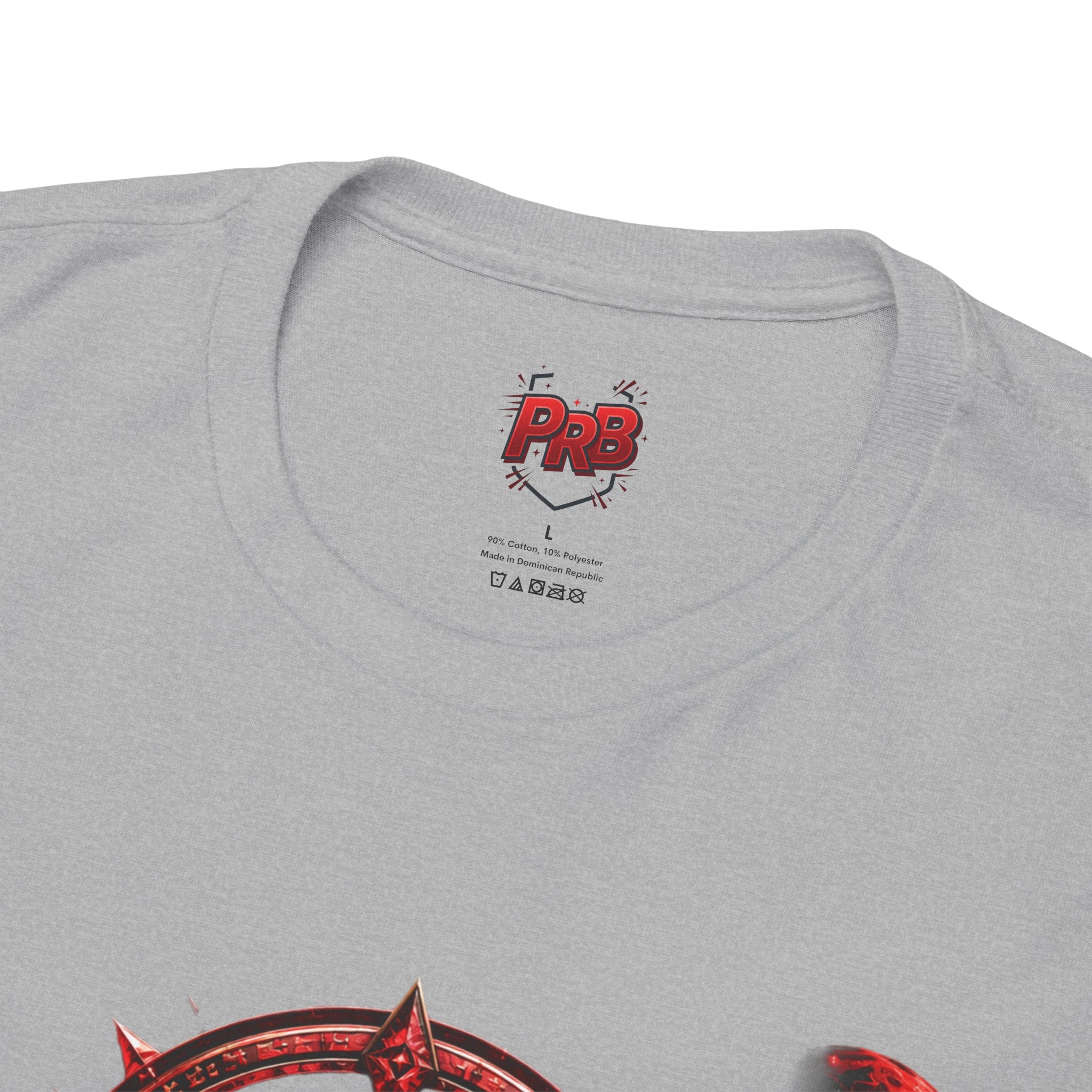 Power Runs Black Red Angel Graphics Tee by Printify