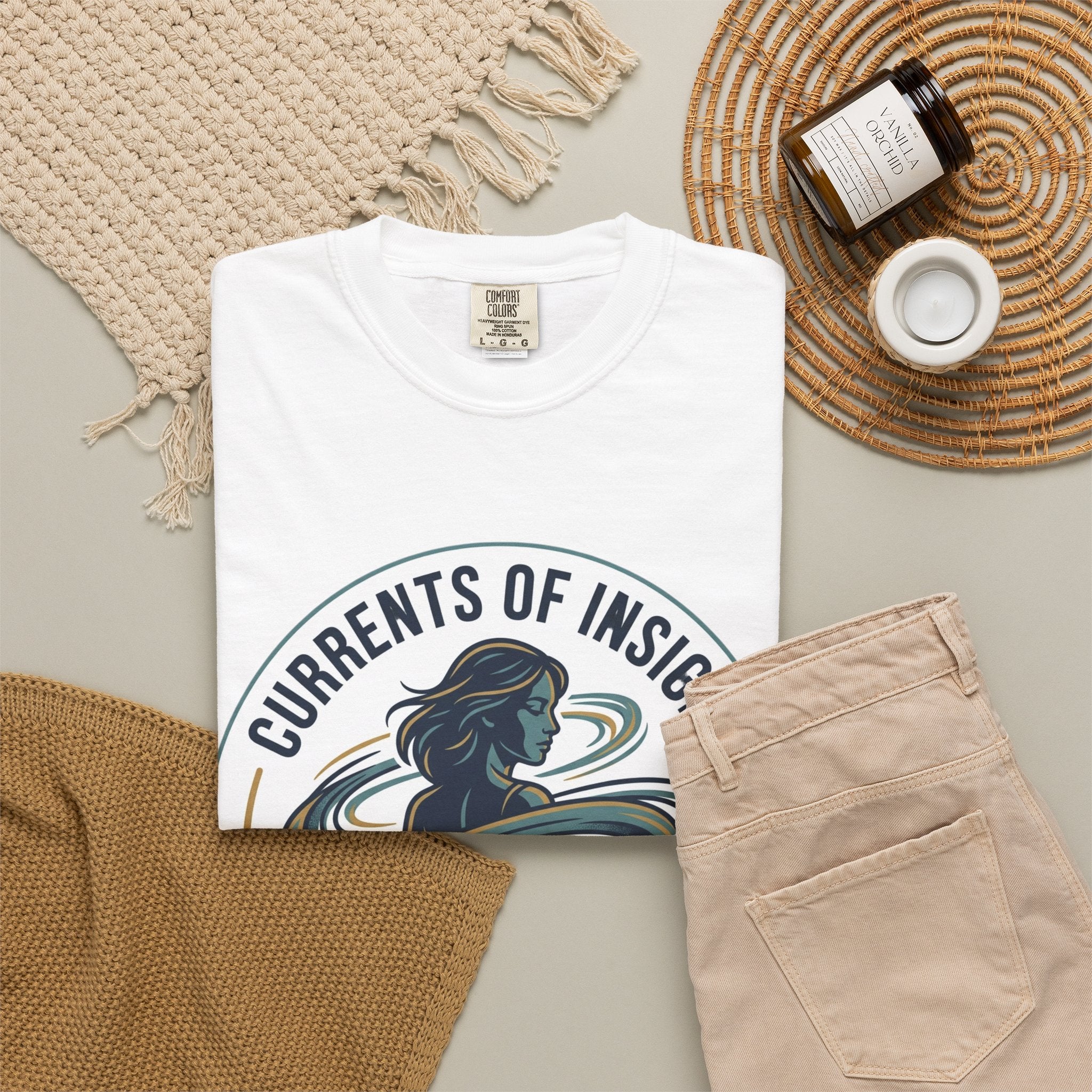 Power Runs Black Currents of Insight T-Shirt — 'Astra: Every thought leaves a trail' Graphic Tee by Power Runs Black