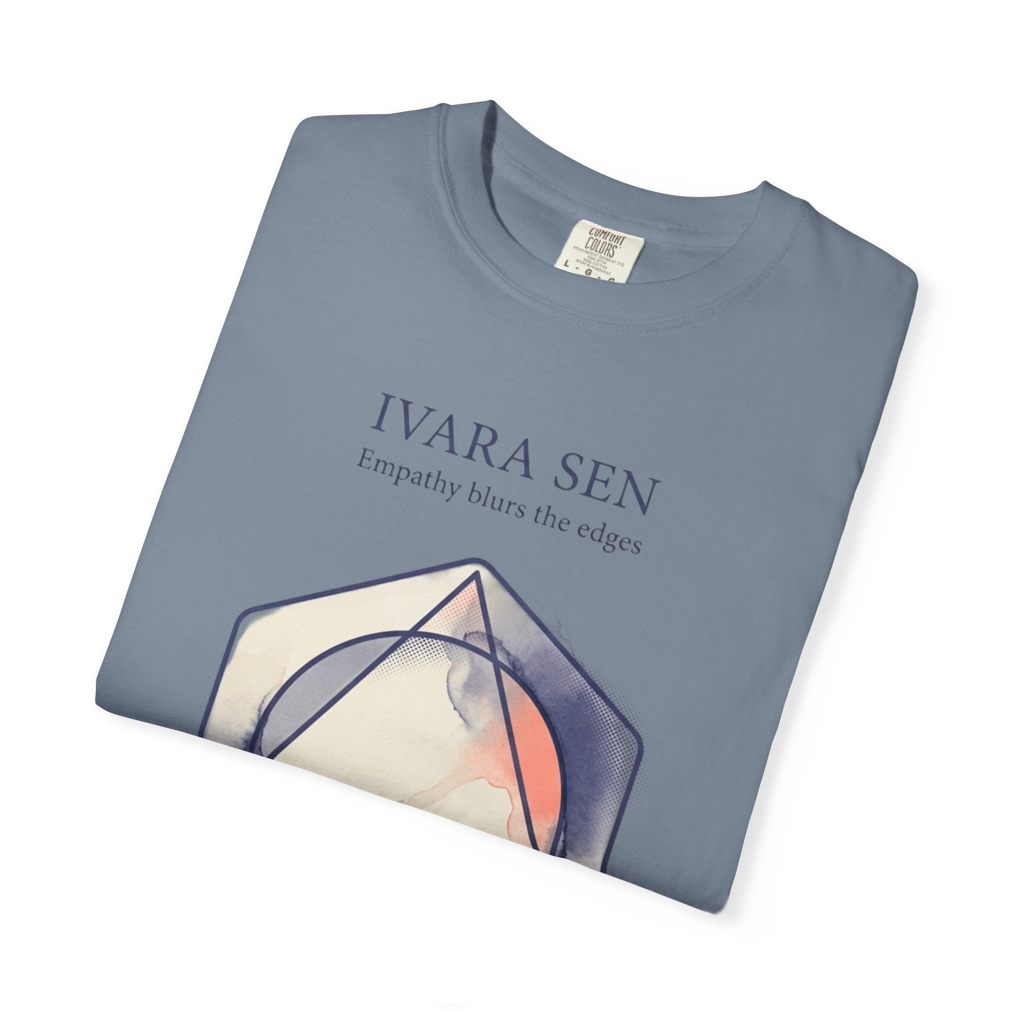 Power Runs Black PRB Abstract Geometric Tee — “Ivara Sen: Feeling Dissolves Boundaries” by Power Runs Black