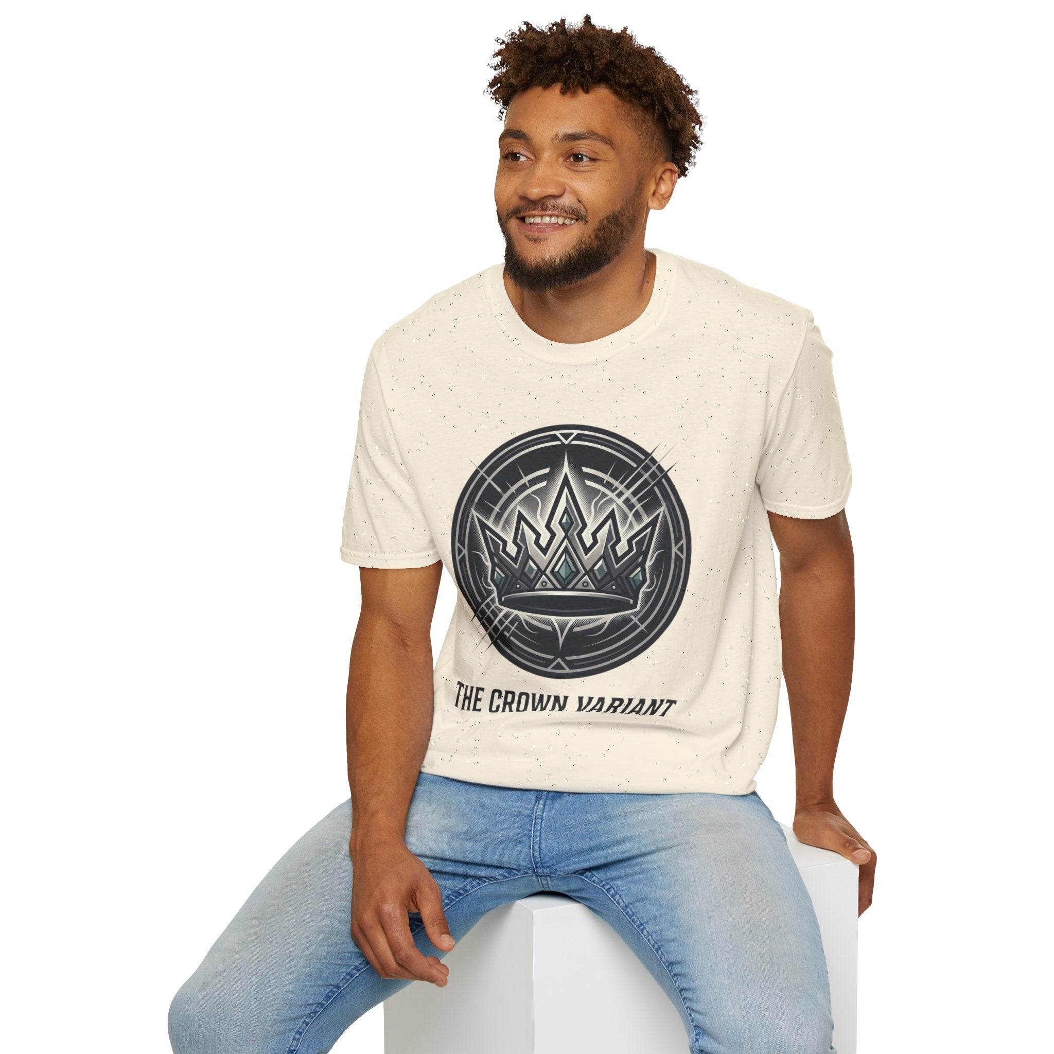 Power Runs Black PRB Crown Variant Graphic T-Shirt — The Crown Variant Emblem by Printify