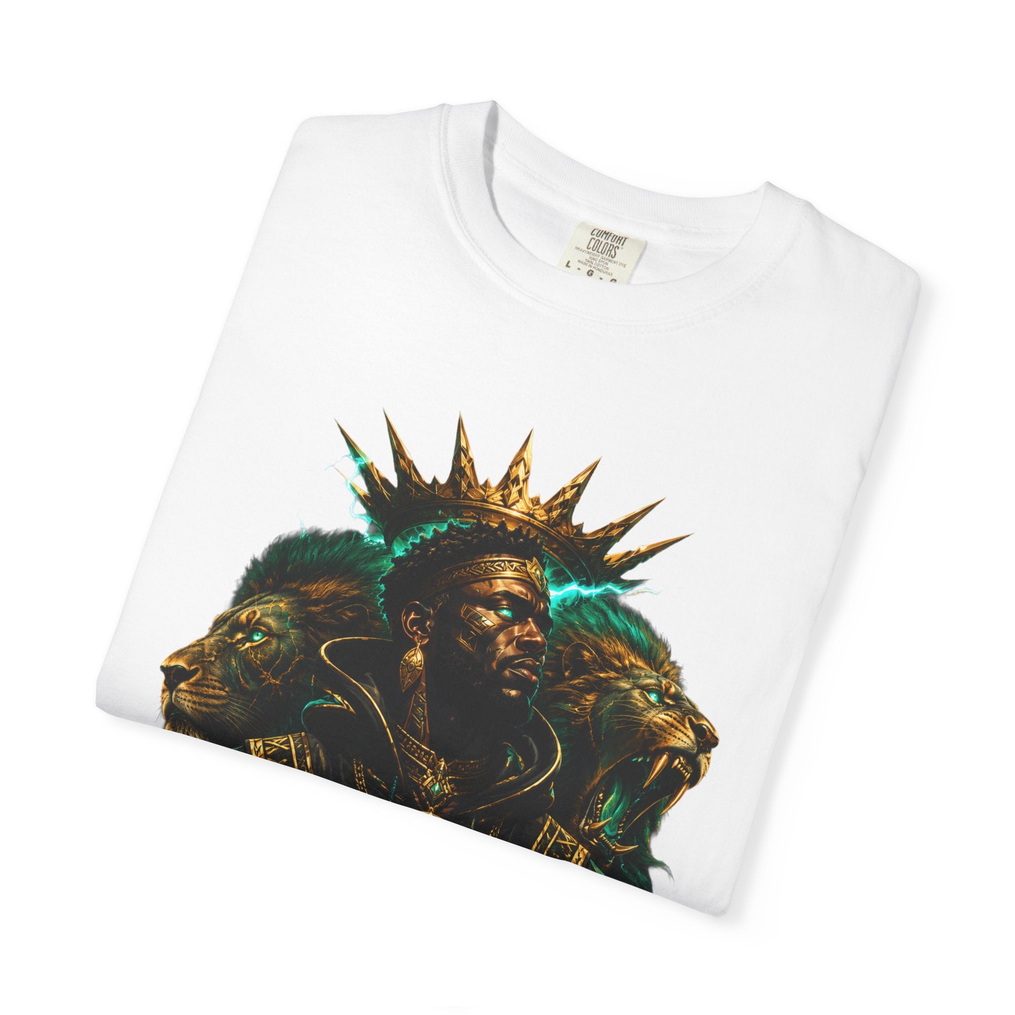 Power Runs Black PRB Green Angel Graphics Tee by Power Runs Black