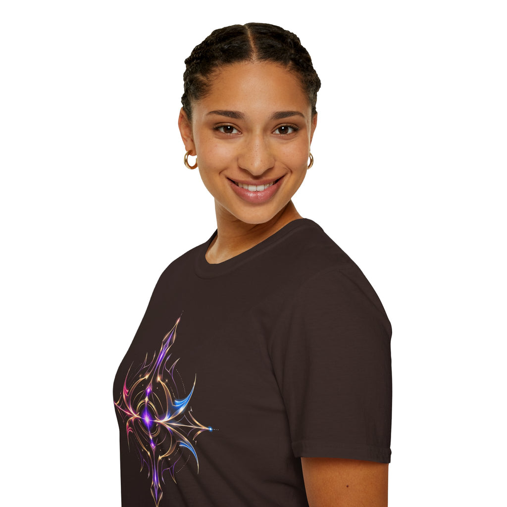 Power Runs Black PRB Pretty Rich Bitch The Collection Mystic Mandala Tee — Subtle Pastel Spiritual Graphic T-Shirt by Printify