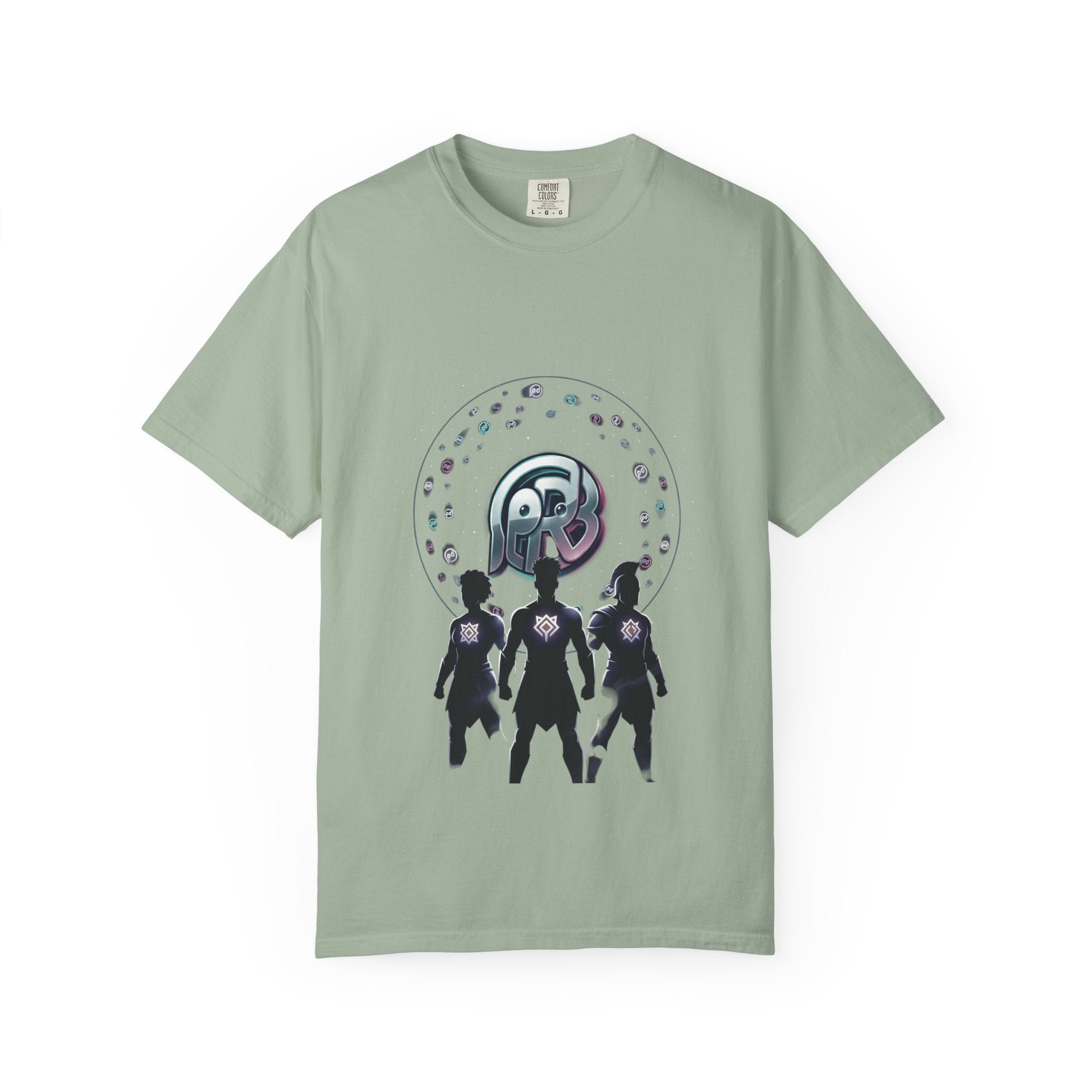 Printify PRB Retro Orb Logo T-Shirt — Vintage Circular Graphic Tee - T-Shirt