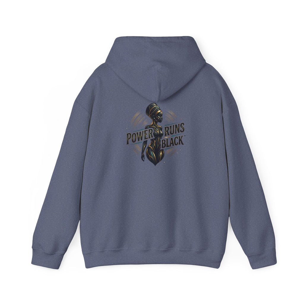 Power Runs Black PRB Logo hoodie Ascension State CROWN design by Power Runs Black
