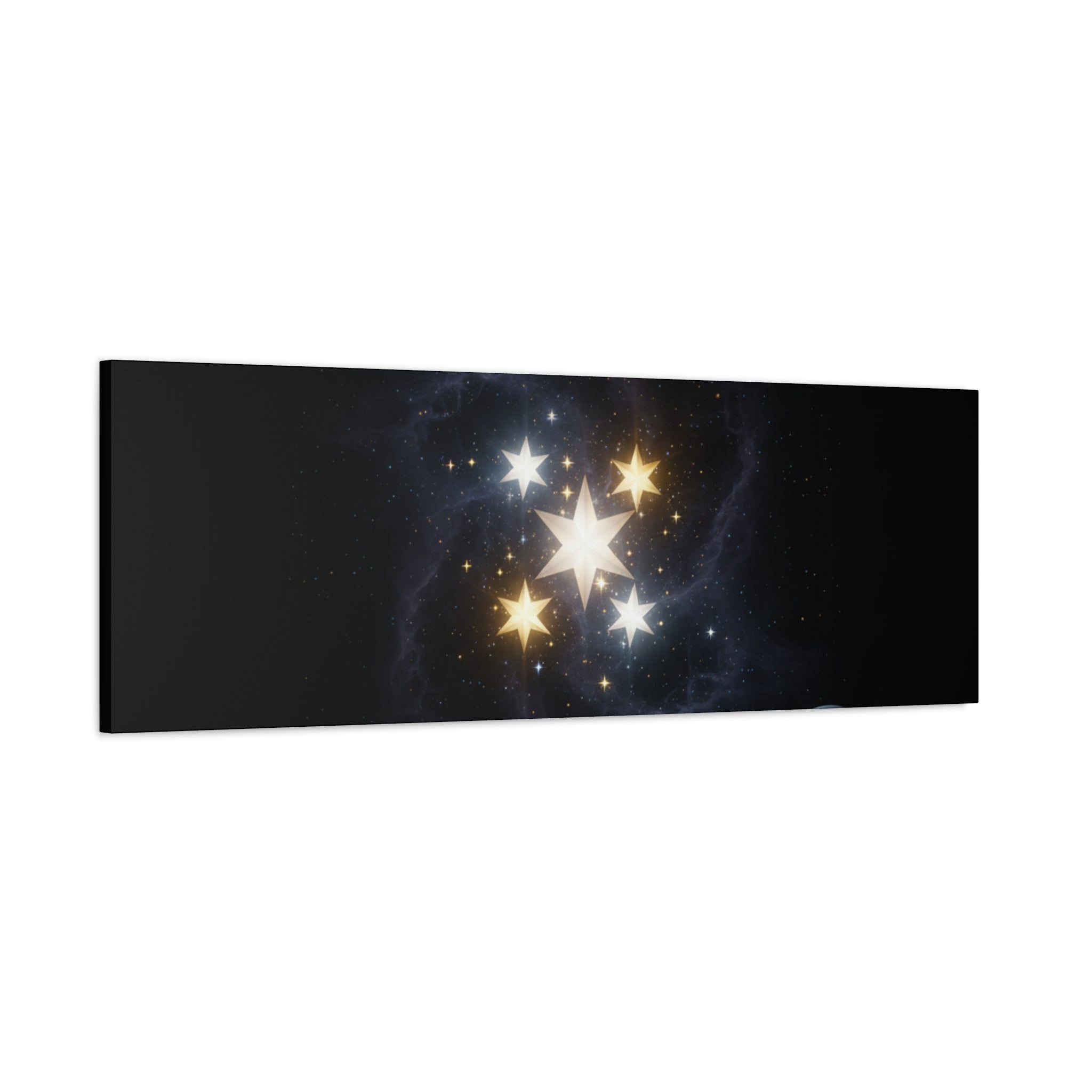 Power Runs Black PRB Glowing Star Constellation Canvas by Power Runs Black