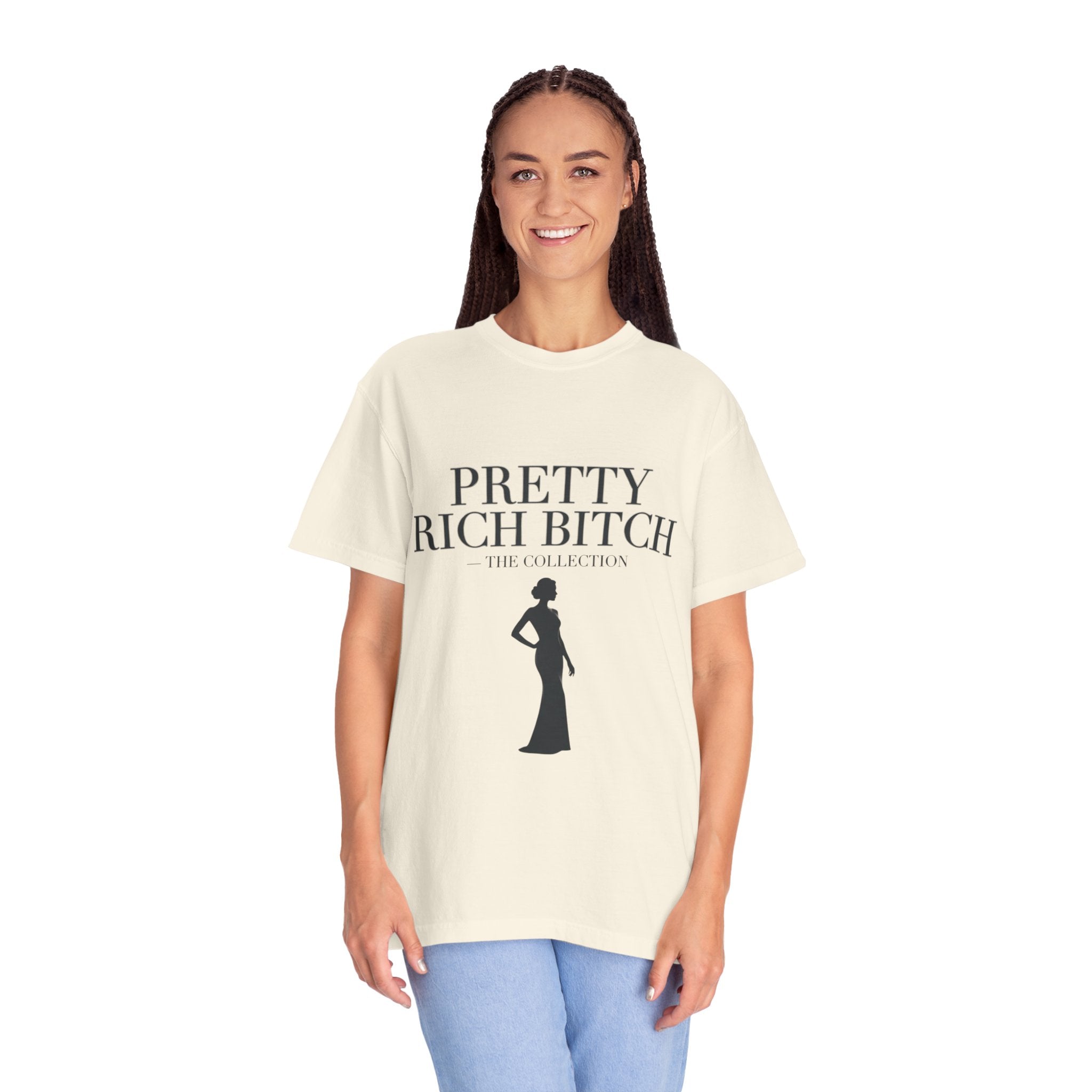 Pretty Rich Bitch The Collection by PRB Tee — Feminine Confidence Graphic T-Shirt by Power Runs Black