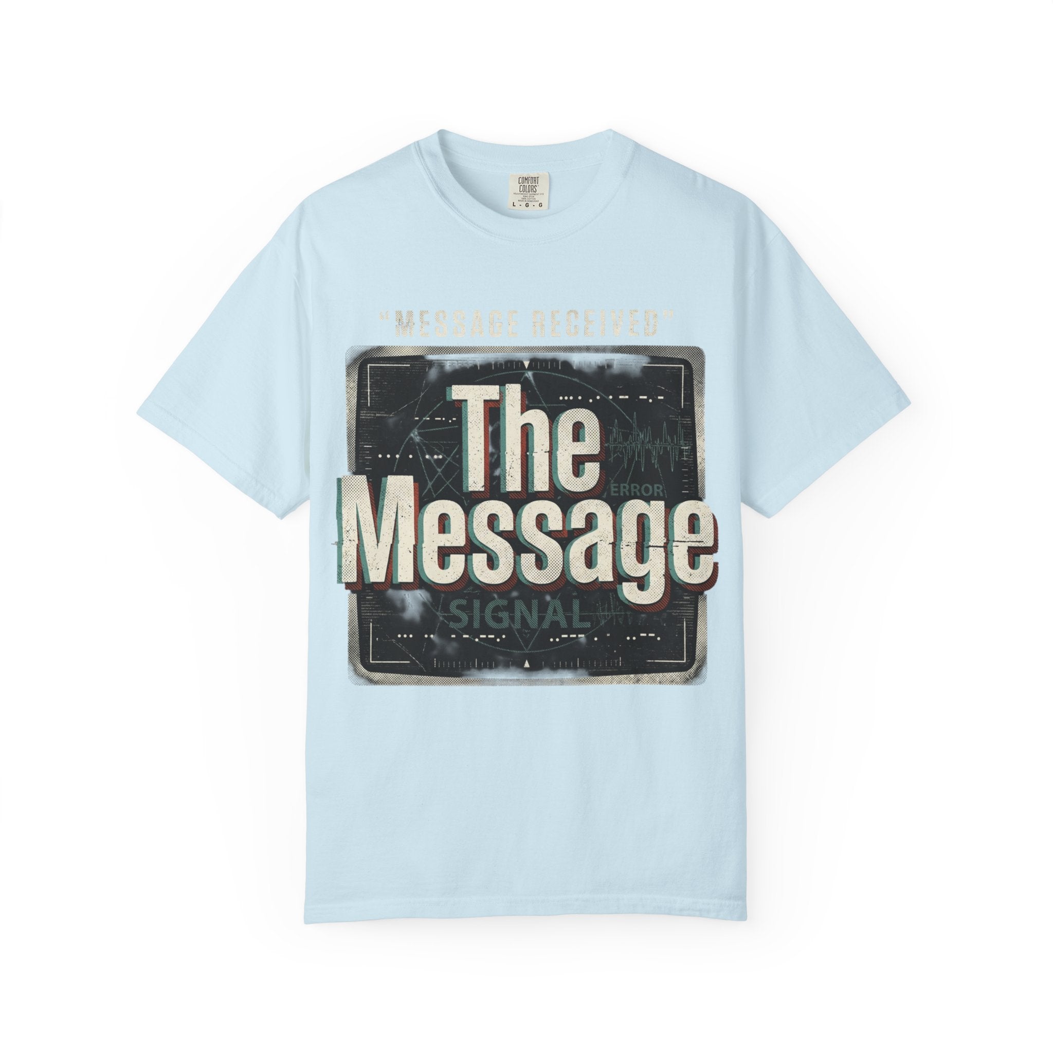 Power Runs Black PRB The Message Signal T-Shirt — Retro Graphic Tee with 'Message Received' Design by Power Runs Black