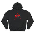 Power Runs Black logo hoodie | Flame crest design by Power Runs Black