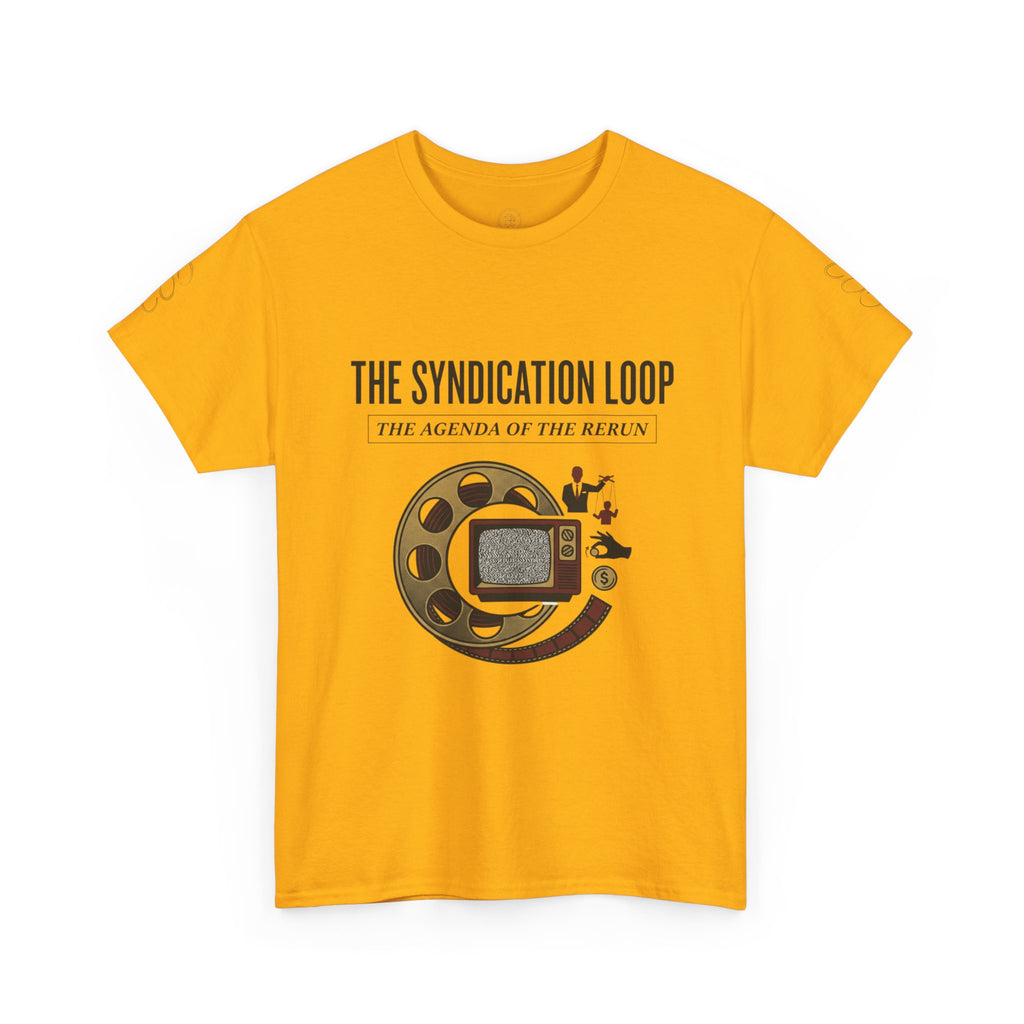 Power Runs Black — "The Agenda of the Arch" Retro TV Ouroboros Graphic Tee by Printify