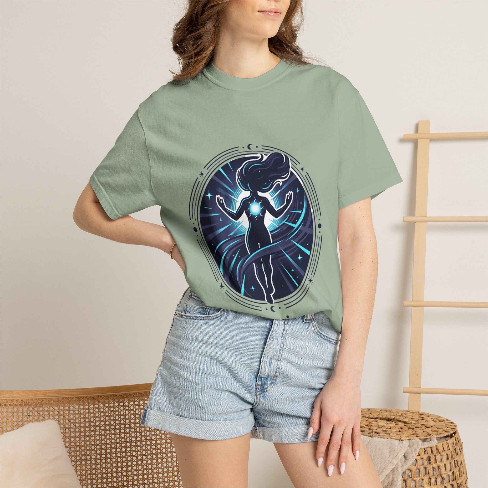 Power Runs Black PRB Ascension T-Shirt — Spiritual Energy Graphic Tee by Printify