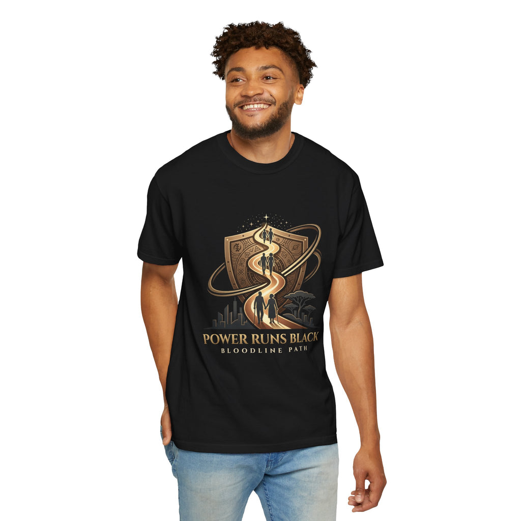 PRB Shield City Skyline Graphic T-Shirt | Serpent Emblem Streetwear Tee by Printify