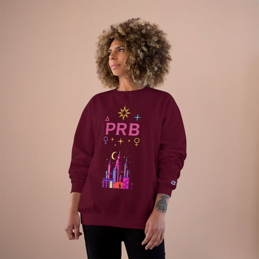 Pretty Rich Bitch by PRB Cityscape Sweatshirt — Colorful Pride-Inspired Urban Graphic by Power Runs Black