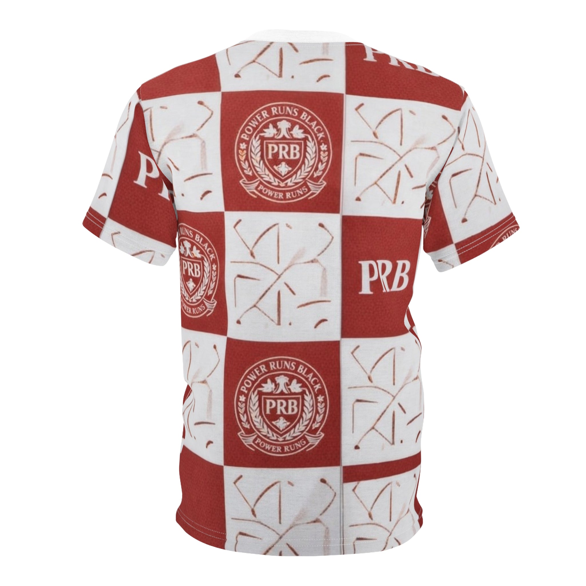PRB Checkerboard All-Over Print Tee by Printify