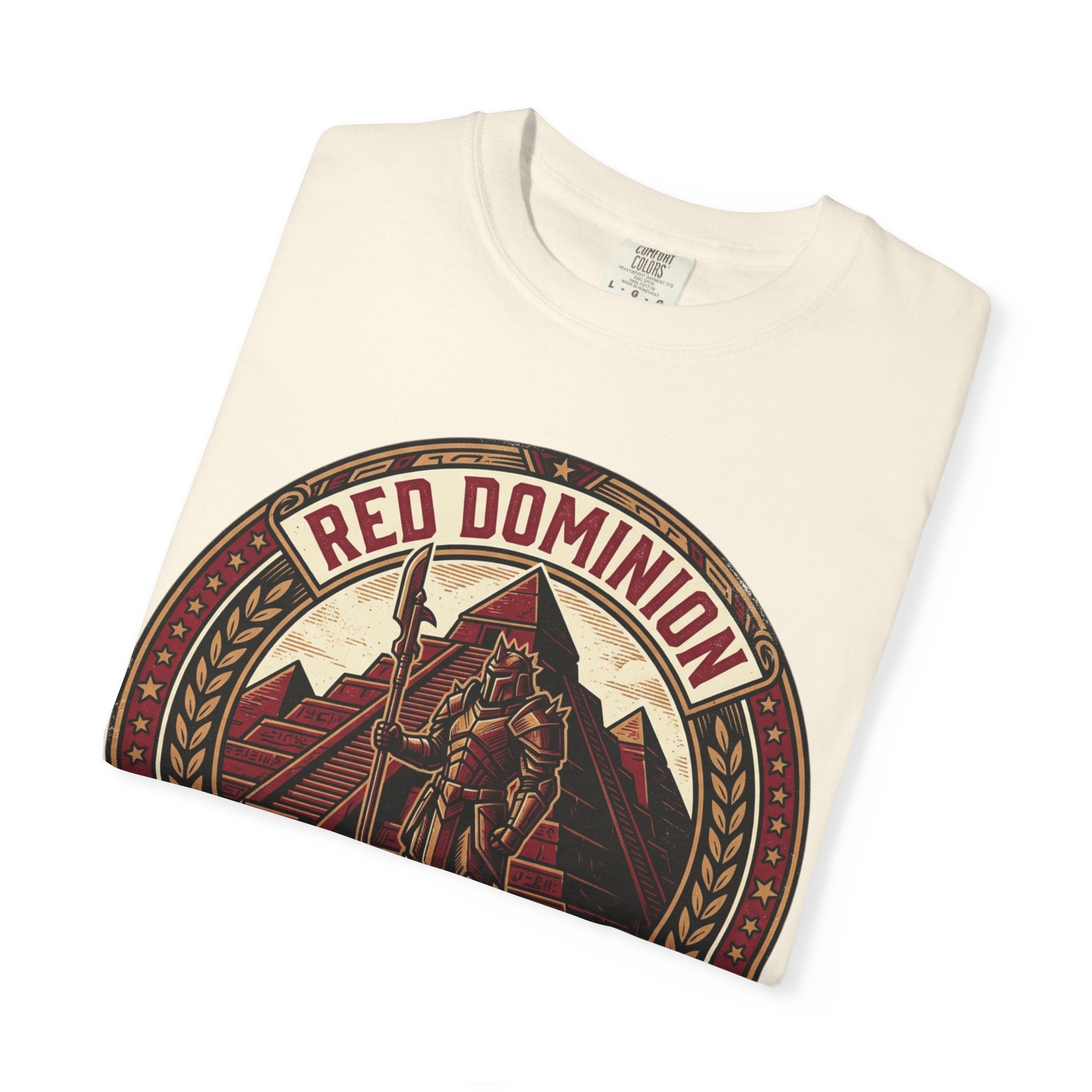 Power Runs Black PRB Red Dominion 'Right Side' Graphic T-Shirt by Printify