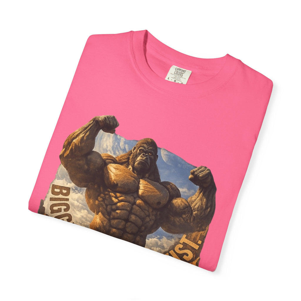 PRB Biggest Flex I Exist T-Shirt — Funny Muscle Gorilla Graphic Tee by Power Runs Black