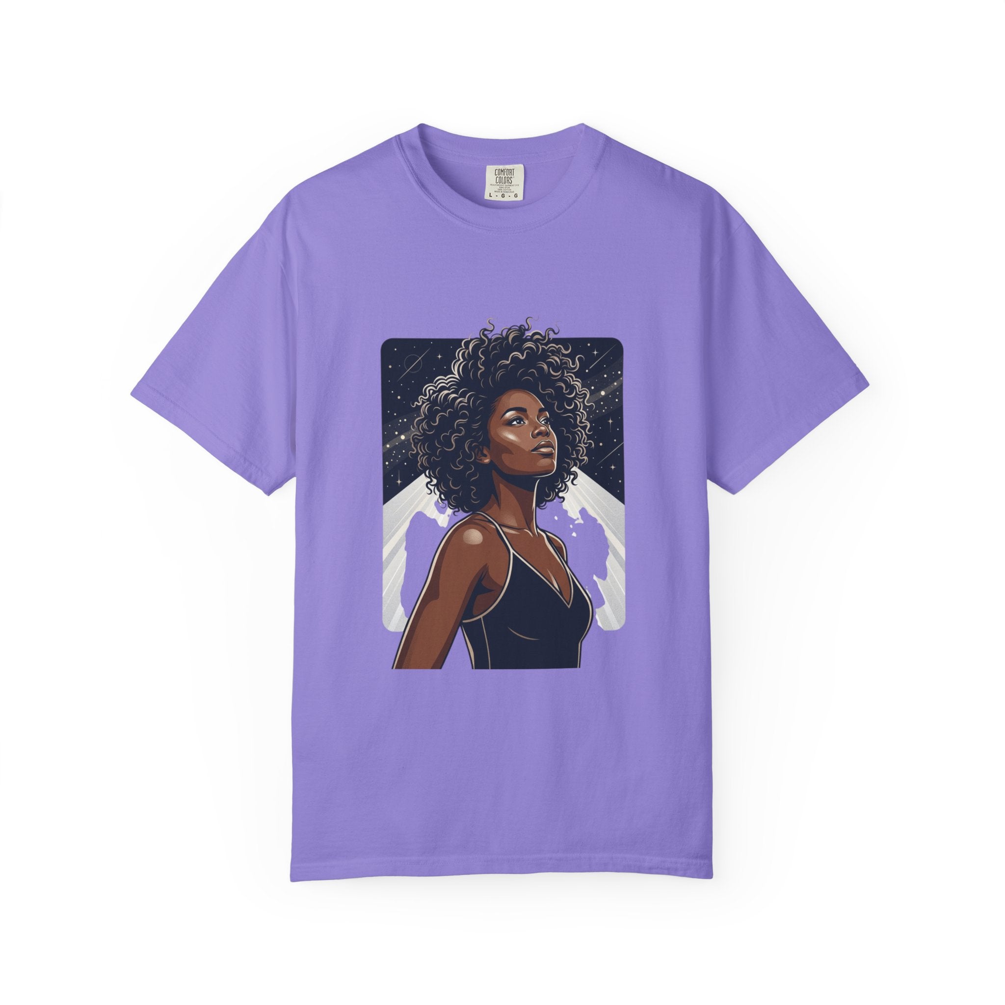 Pretty Rich Bitch The Collection by PRB T-Shirt — Afro Woman Graphic Tee by Power Runs Black