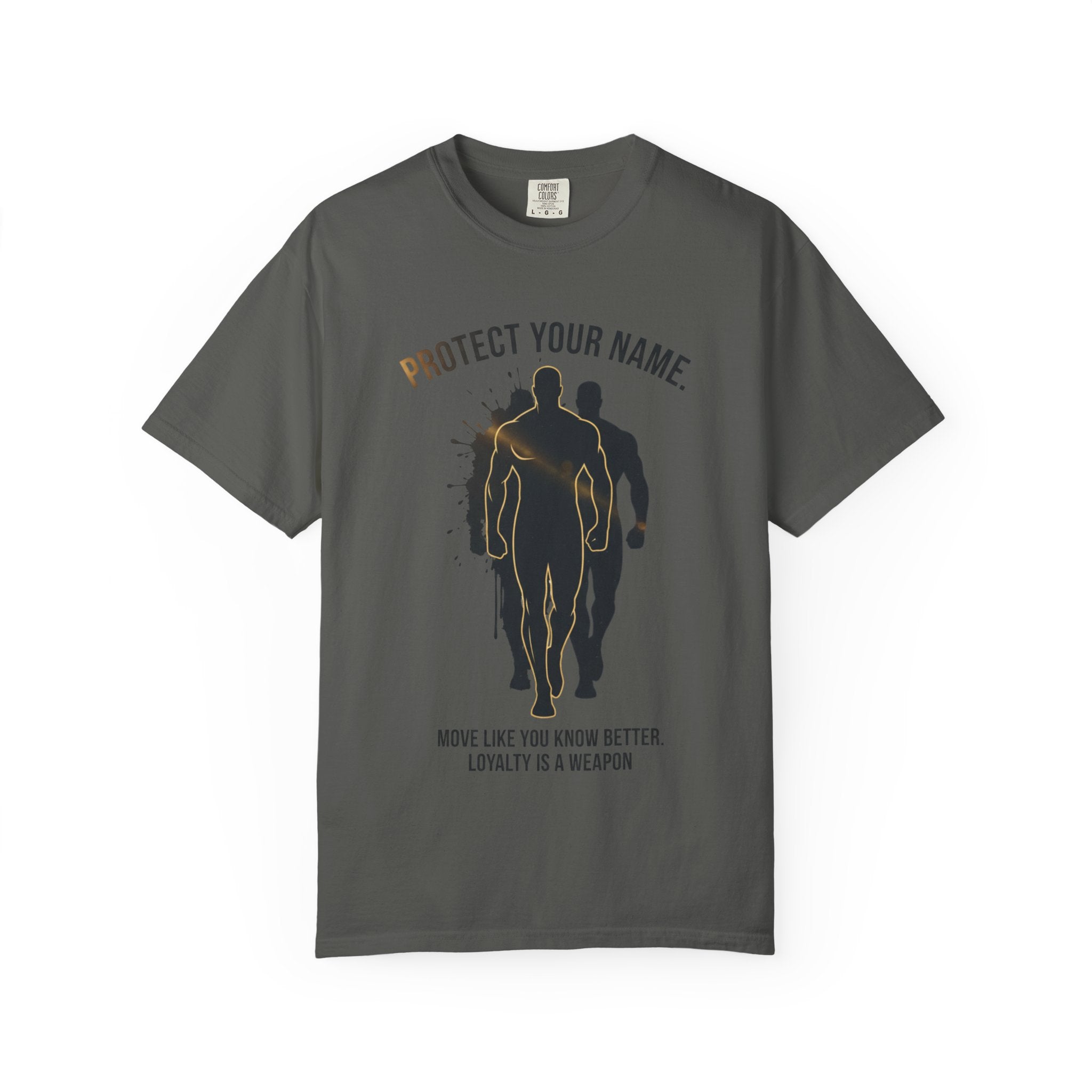 PRB Protect Your Name silhouette trio design T-Shirt | Loyalty is a Weapon graphic tee by Printify