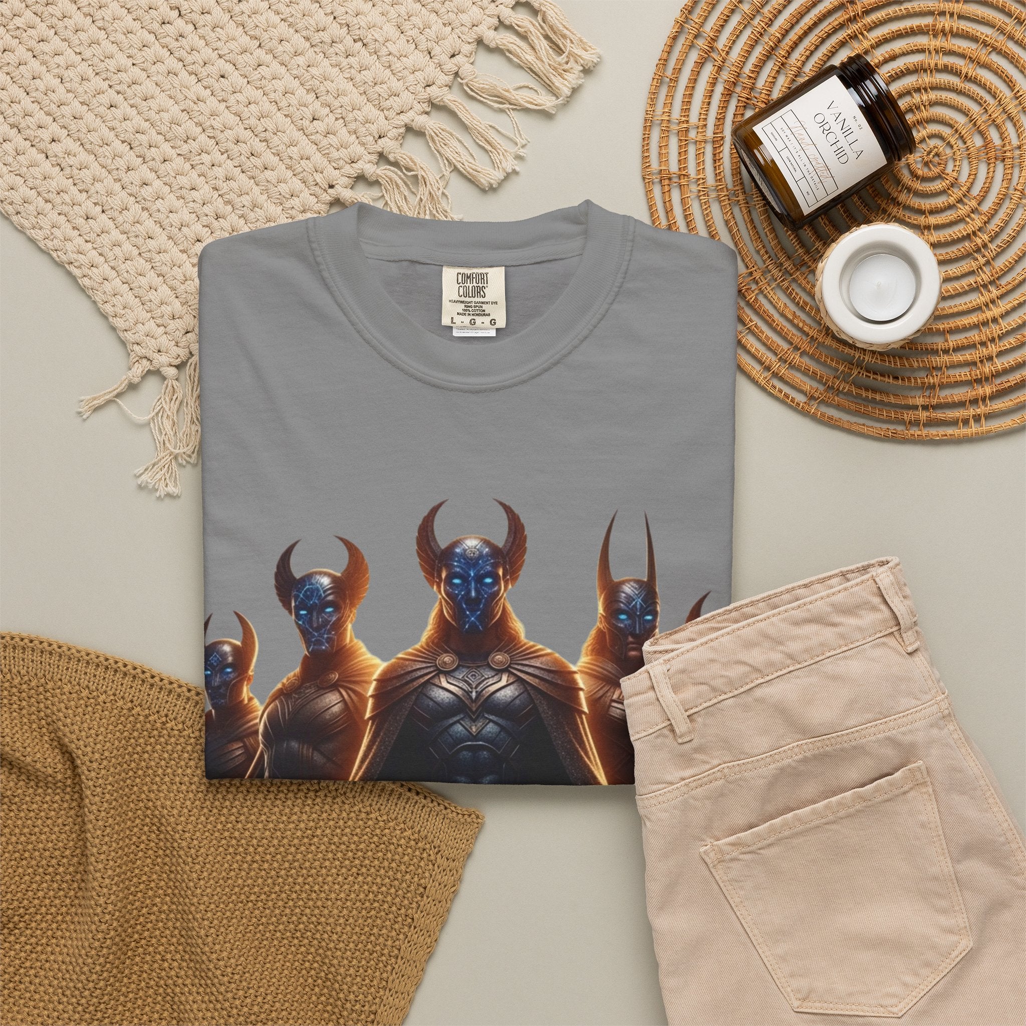 Power Runs Black PRB Dark Legion Graphic T-Shirt — Horned Warriors Fantasy Tee by Power Runs Black