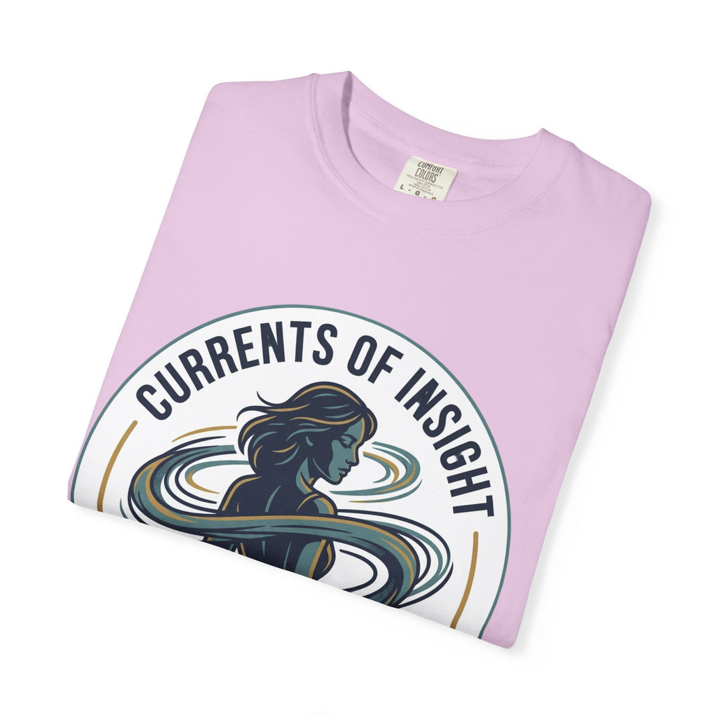 Power Runs Black Currents of Insight T-Shirt — 'Astra: Every thought leaves a trail' Graphic Tee by Power Runs Black
