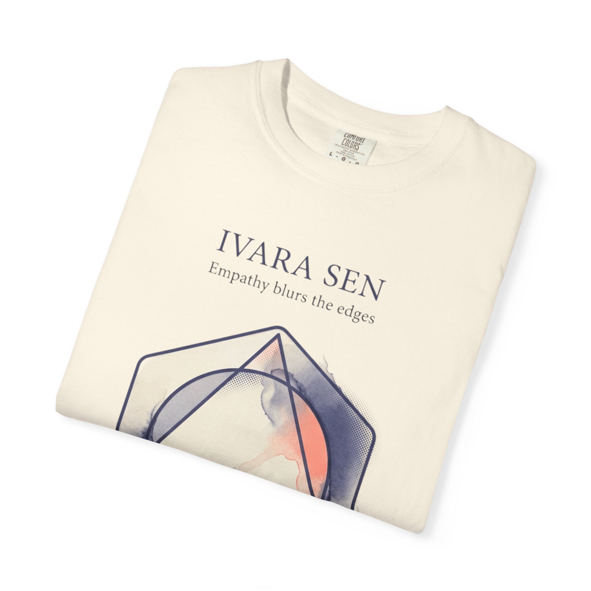 Power Runs Black PRB Abstract Geometric Tee — “Ivara Sen: Feeling Dissolves Boundaries” by Power Runs Black