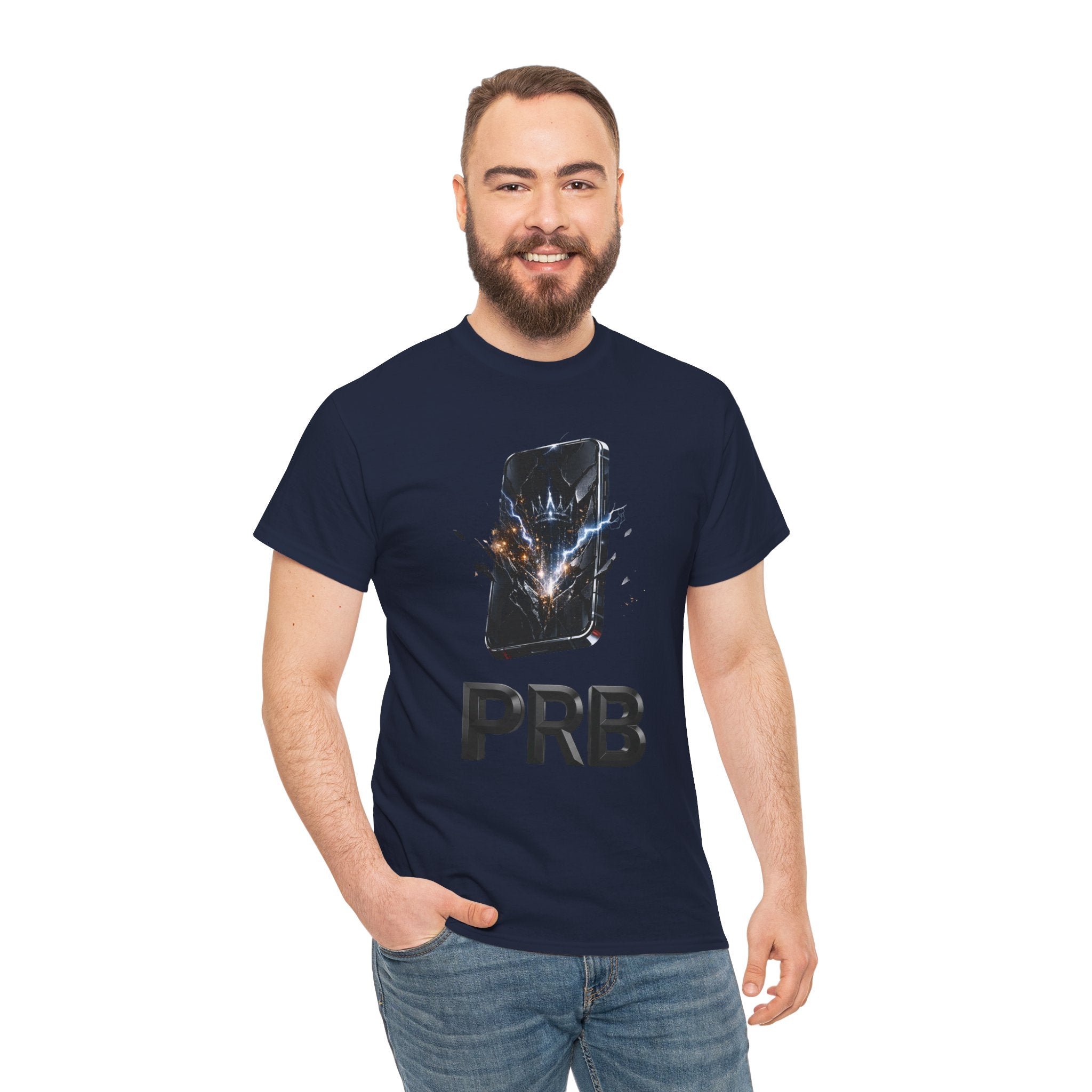 PRB Phone Smash Graphic Tee by Printify