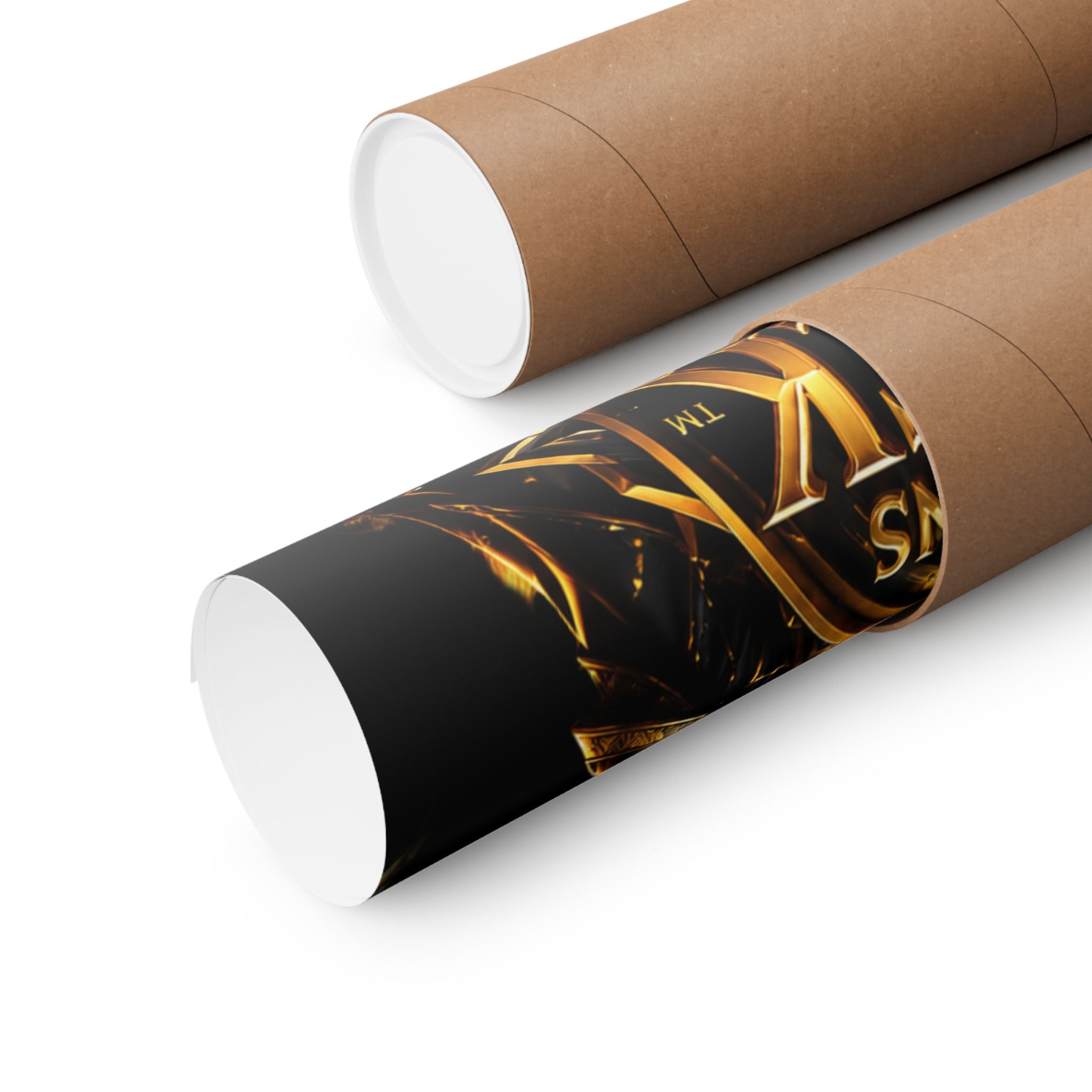 Power Runs Black Matte Poster — "Power Runs Black" Afrocentric Goddess Wall Art by Power Runs Black