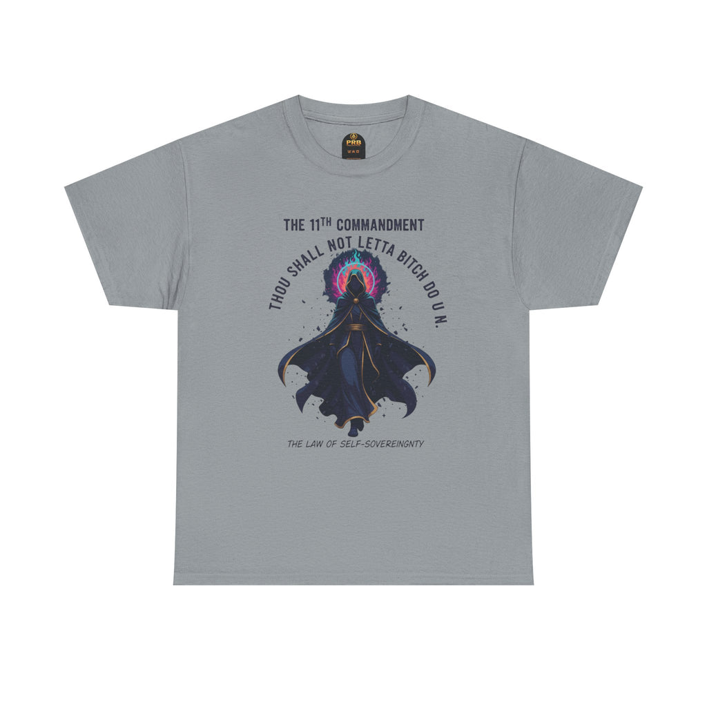 PRB Witchy Raven Graphic Tee — "Thou Shall Not Letta Bitch Do U N" by Power Runs Black