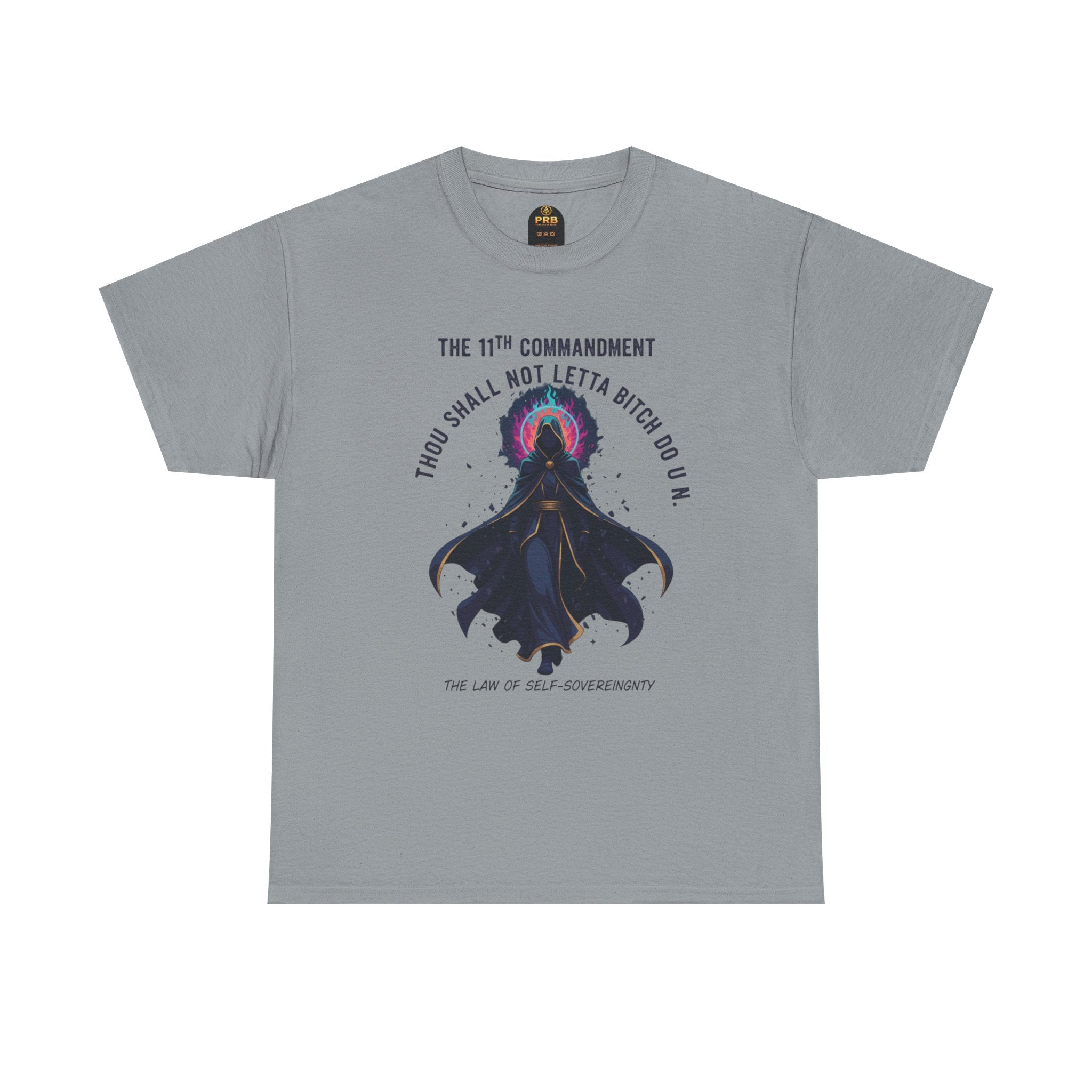 PRB Witchy Raven Graphic Tee — "Thou Shall Not Letta Bitch Do U N" by Power Runs Black