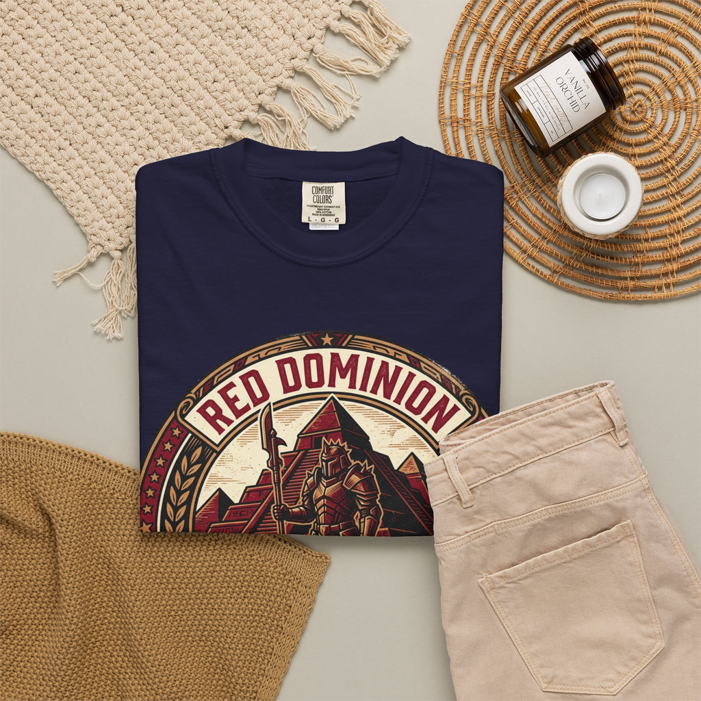 Power Runs Black PRB Red Dominion 'Right Side' Graphic T-Shirt by Printify