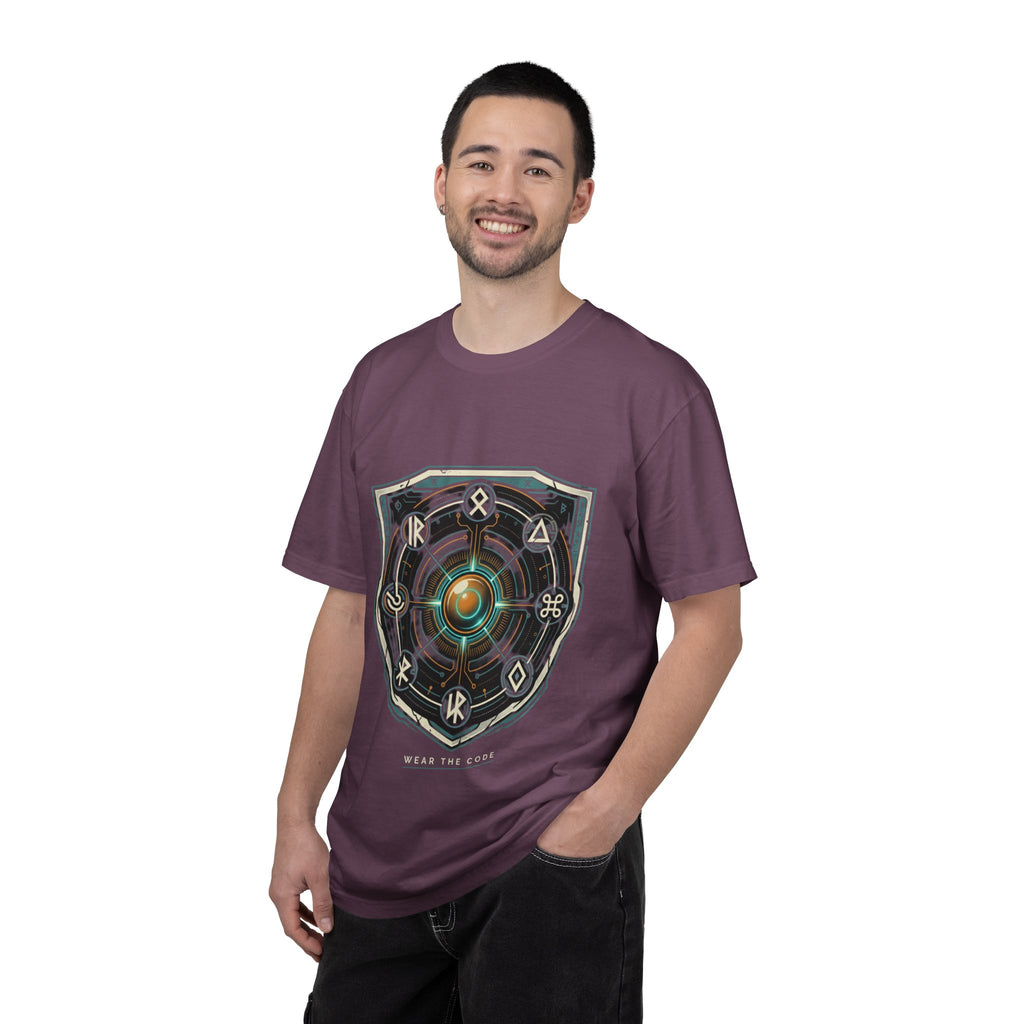 Power Runs Black PRB "Wear The Code" Mystic Shield T-Shirt — Geometric Sigil Graphic Tee by Power Runs Black