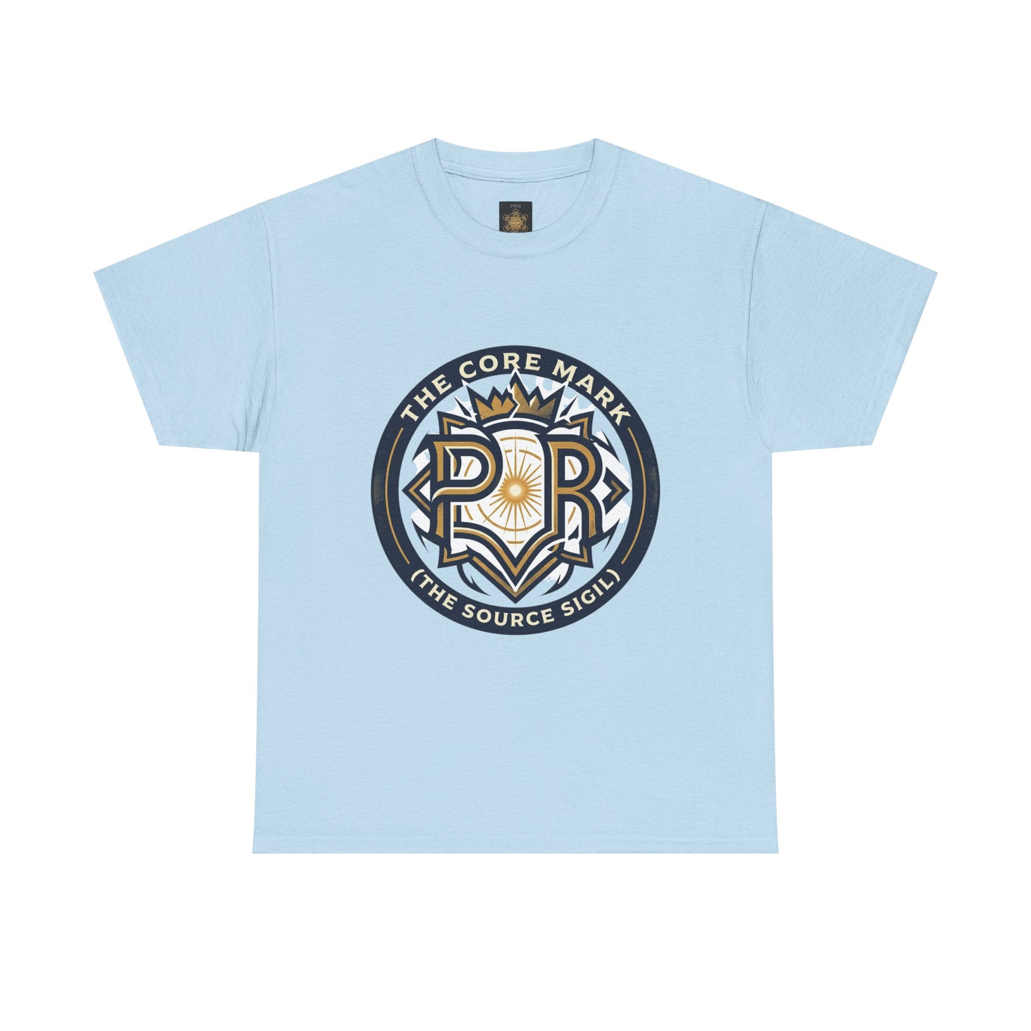 Power Runs Black PRB Core Mark Logo T-Shirt — "The Source Sigil" Retro Emblem Tee by Power Runs Black