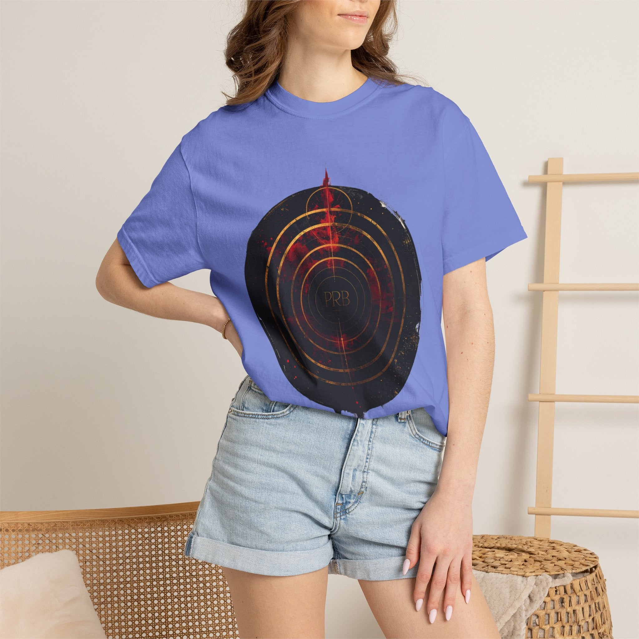PRB Target Bullseye T-Shirt — Retro Circular Target Graphic Tee by Printify
